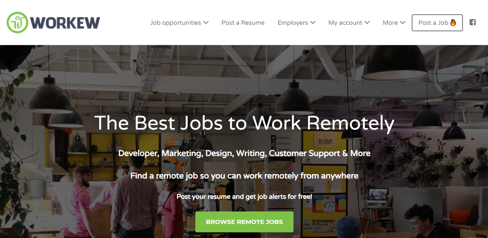job search sites drafts workew remotely job