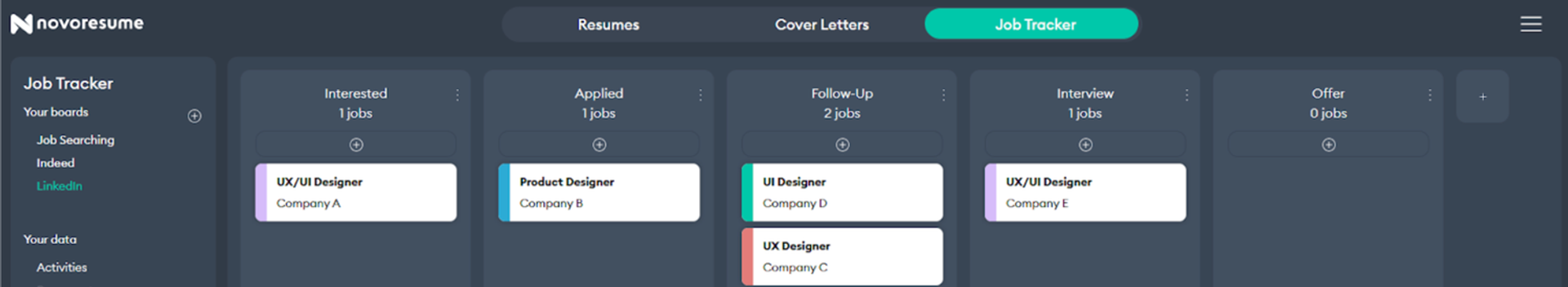 job tracker drafts job tracker step