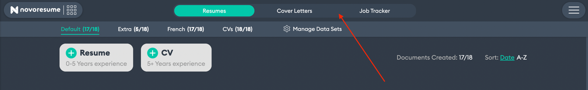 job tracker drafts step two job