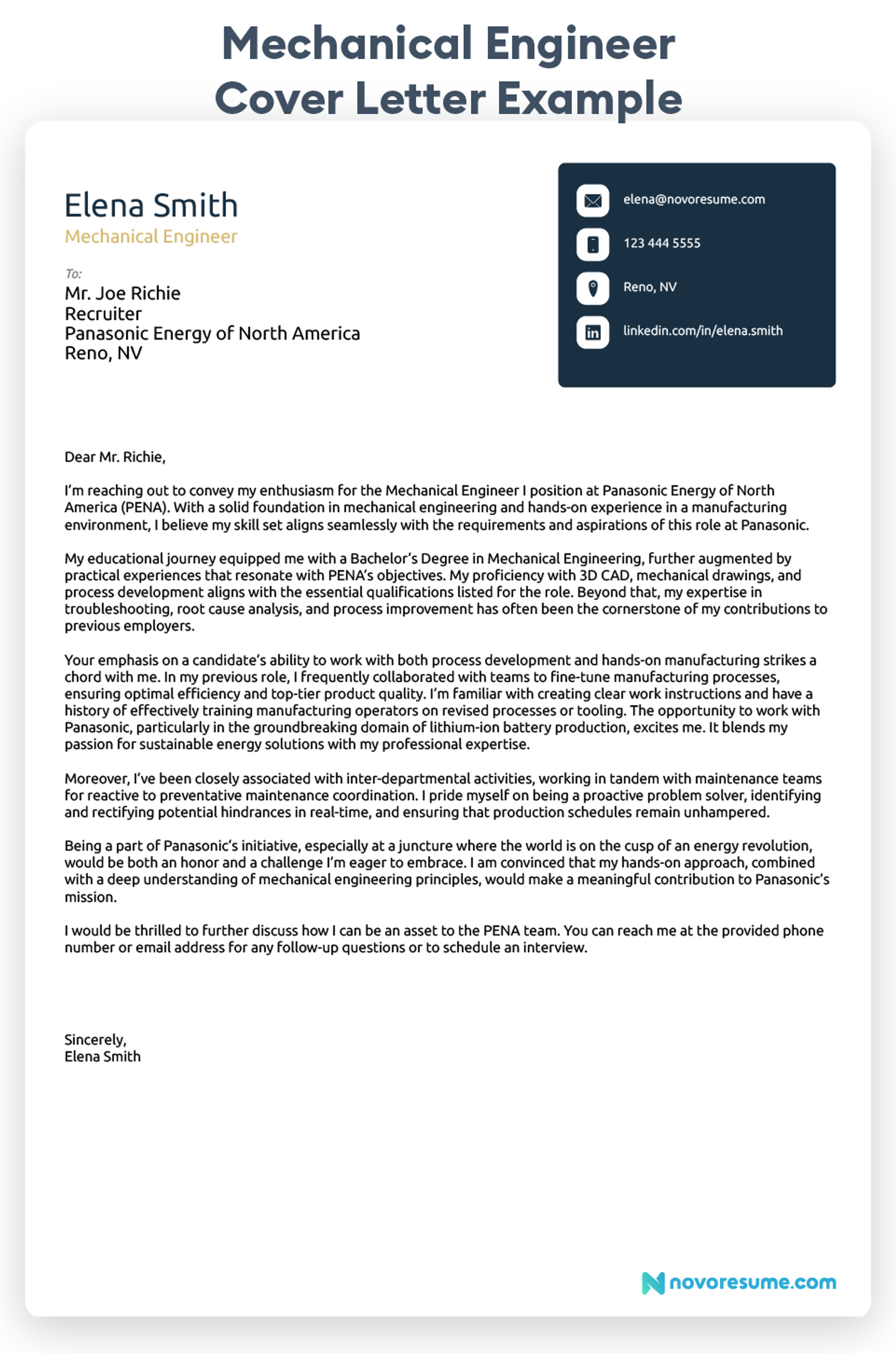 mechanical engineer cover letter examples drafts Mechanical Engineering Cover Letter