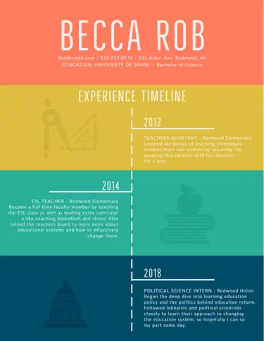 Flashy and Minimal Modern Resume