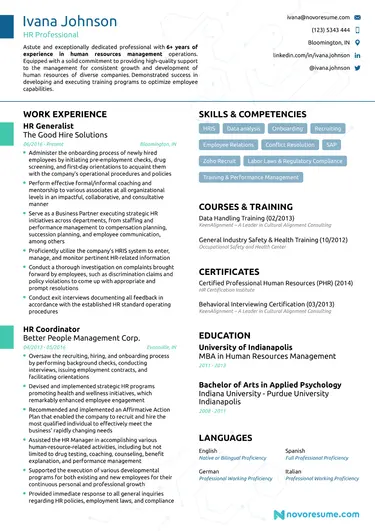 modern resume