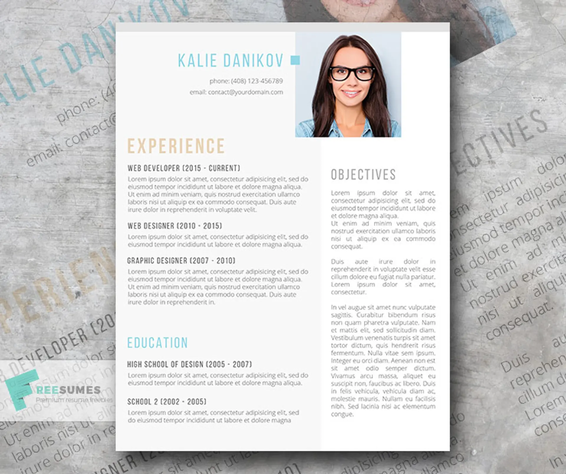 one page resume drafts Clean and Compelling Microsoft Word