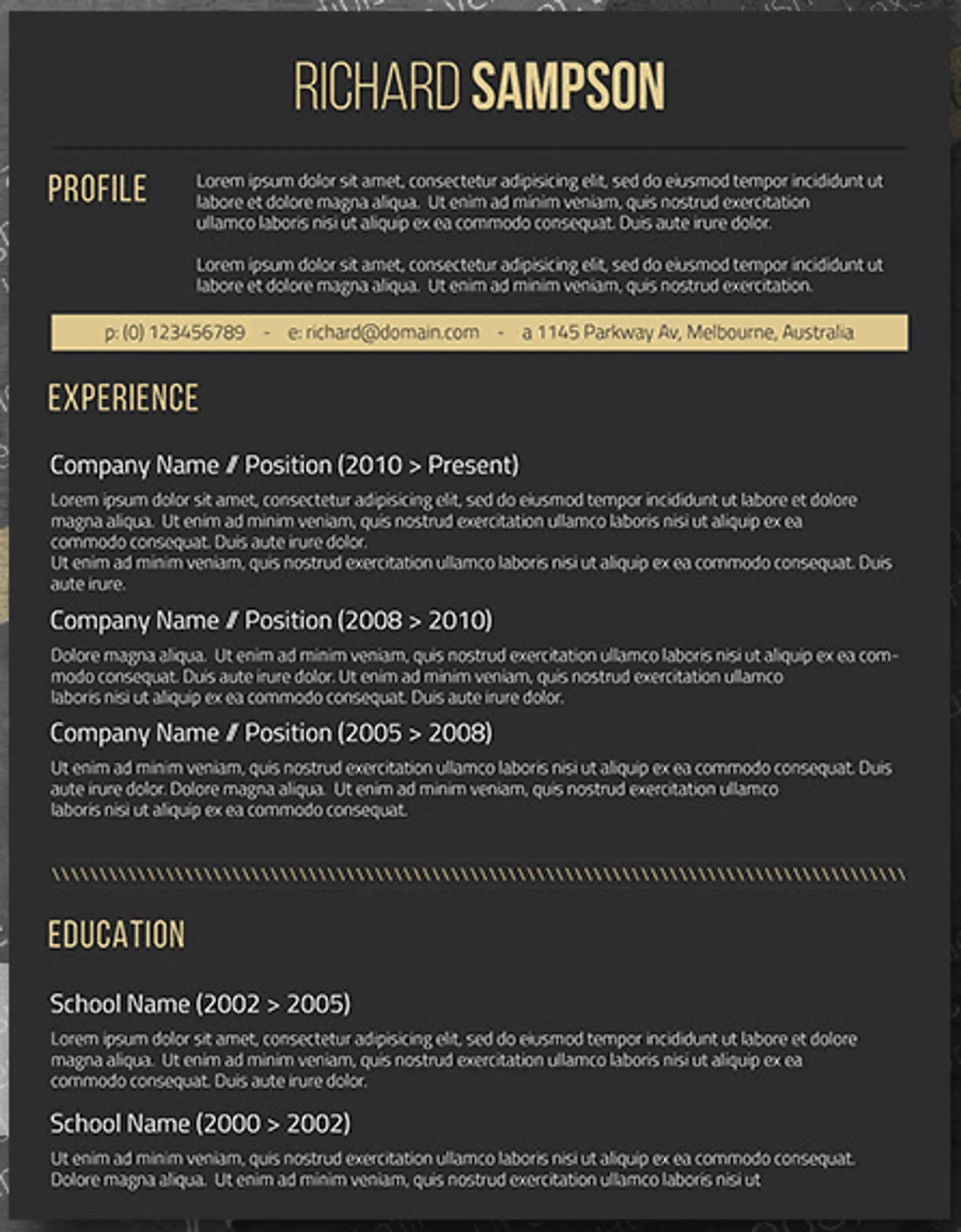 one page resume drafts elegant dark microsoft word one page resume