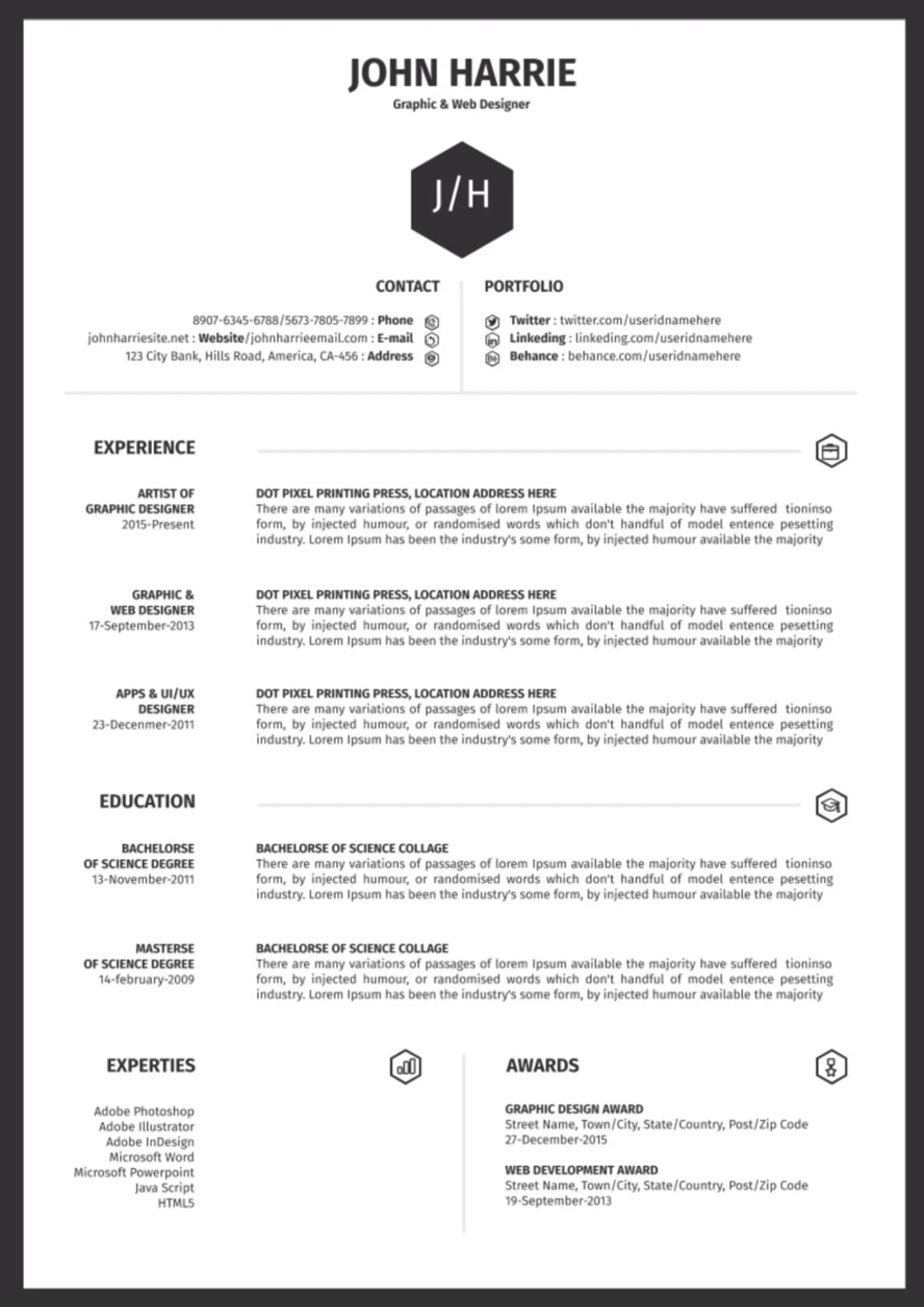 one page resume drafts simple one page google doc