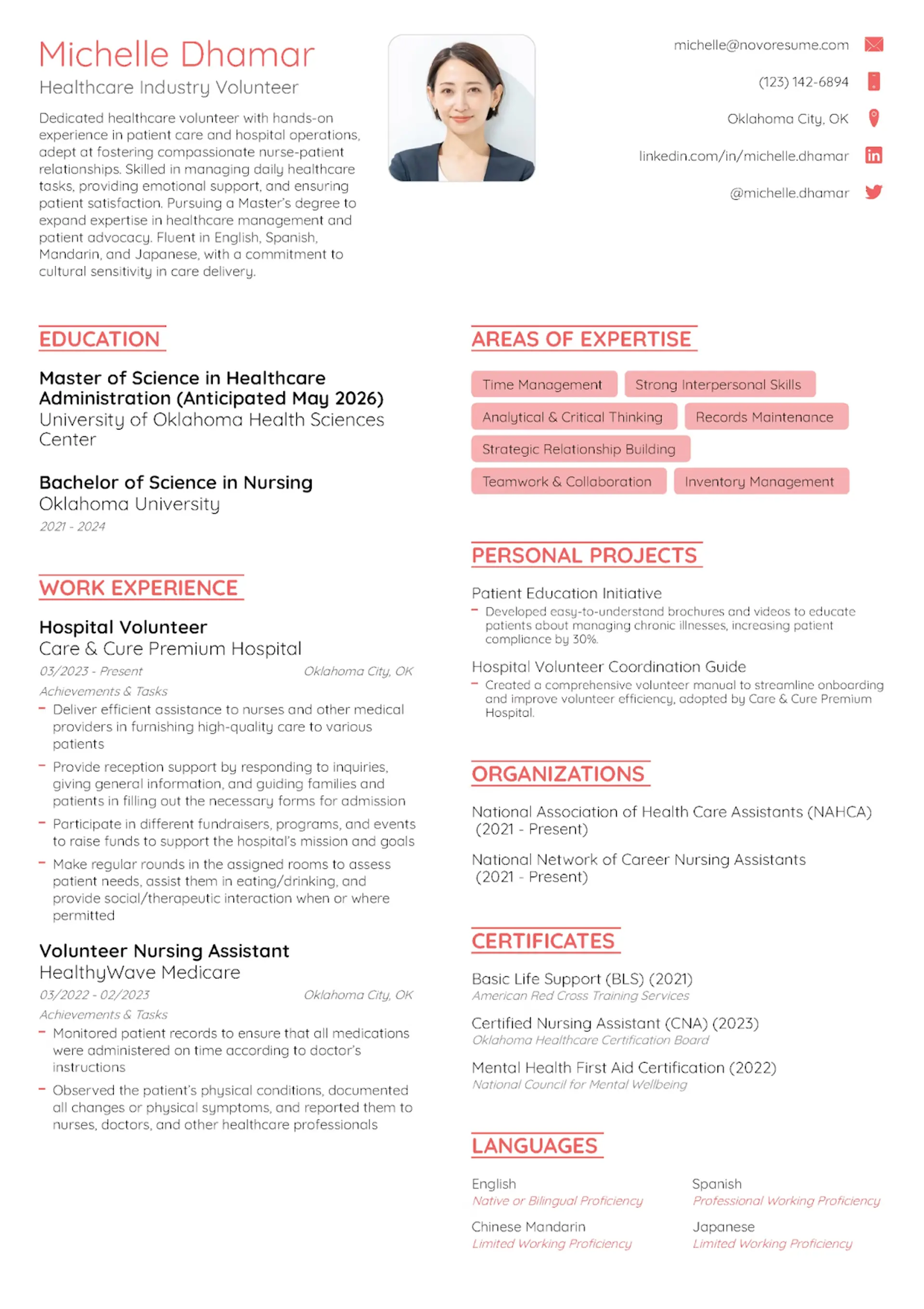 pages resume templates drafts novoresume college