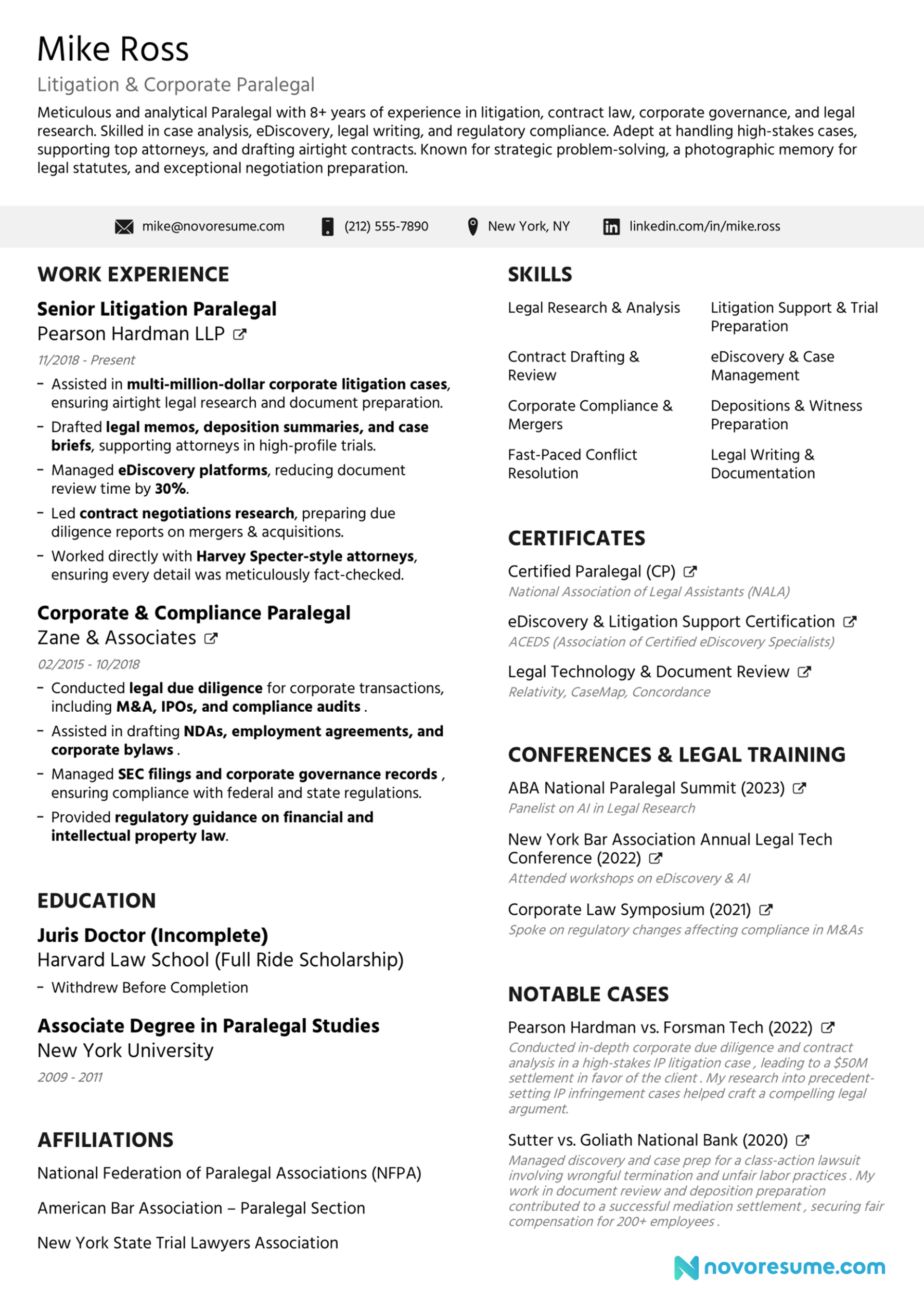paralegal resume drafts paralegal resume