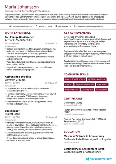 basic CV template