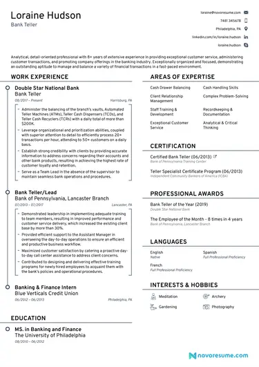 modern CV template