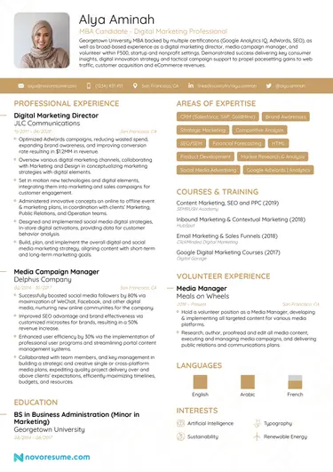 simple CV template