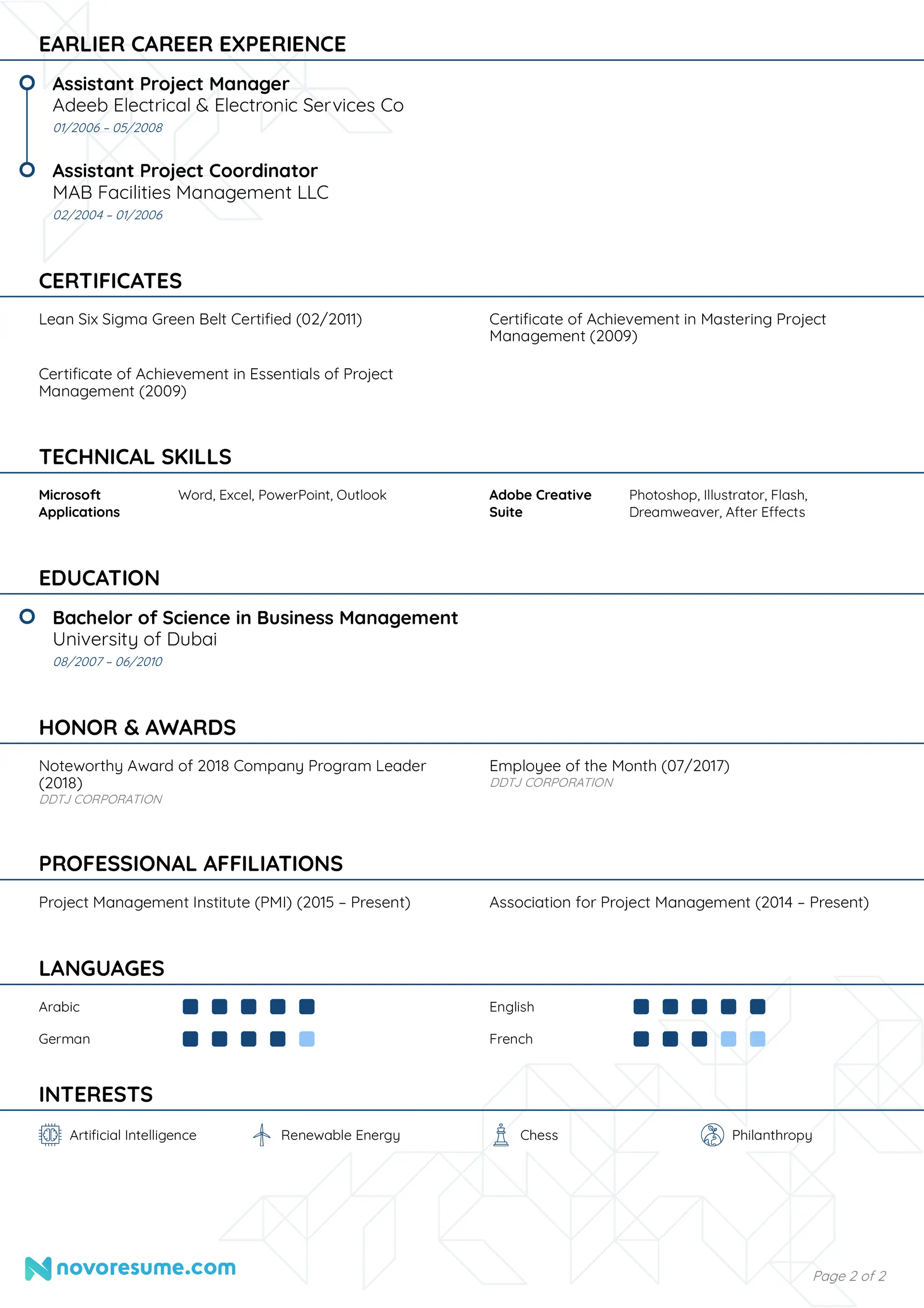 program manager resume drafts program manager resume page