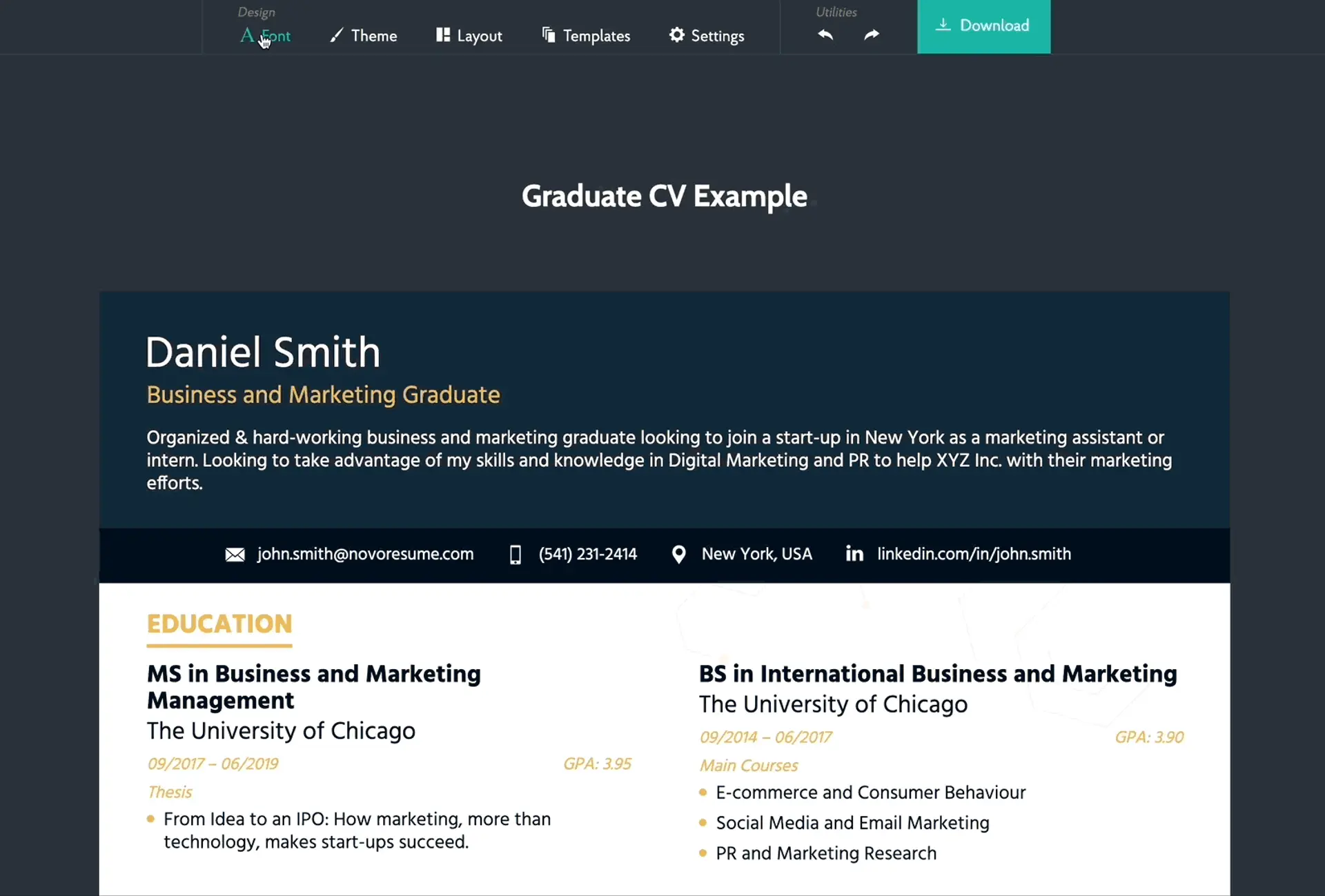 resume fonts drafts best font for