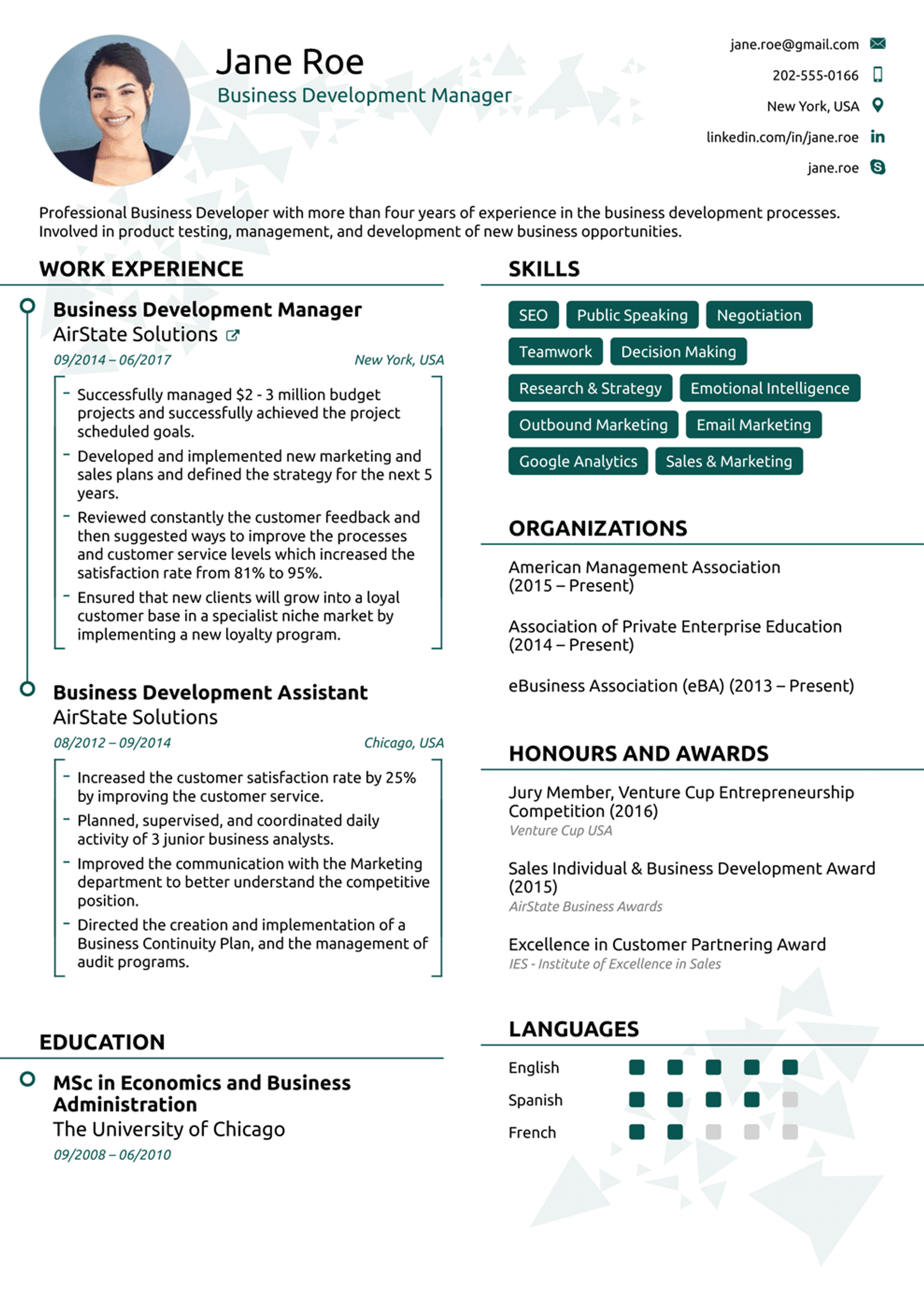resume formats drafts Modern Resume