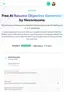 resume objective generator by Novoresume