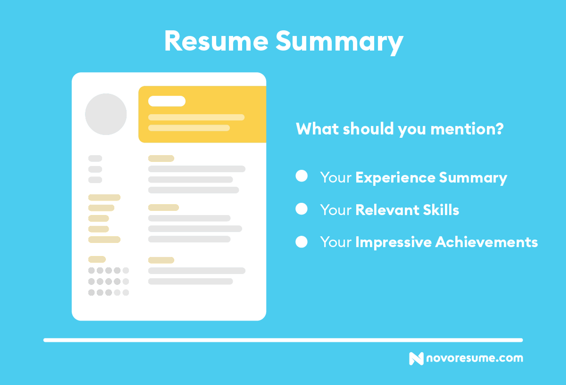 resume summary drafts resume summary