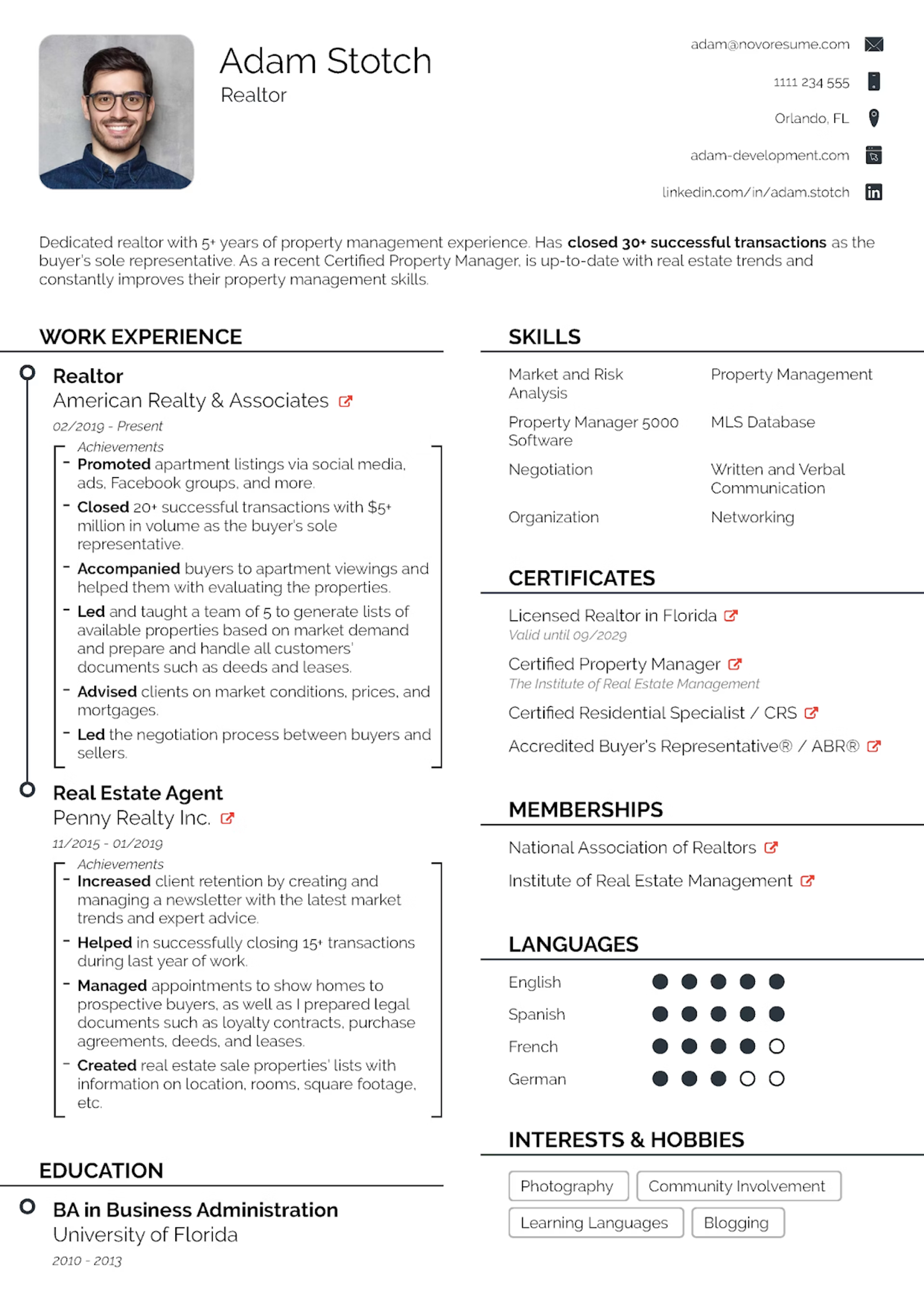 resume templates with photos drafts Modern Resume Template with