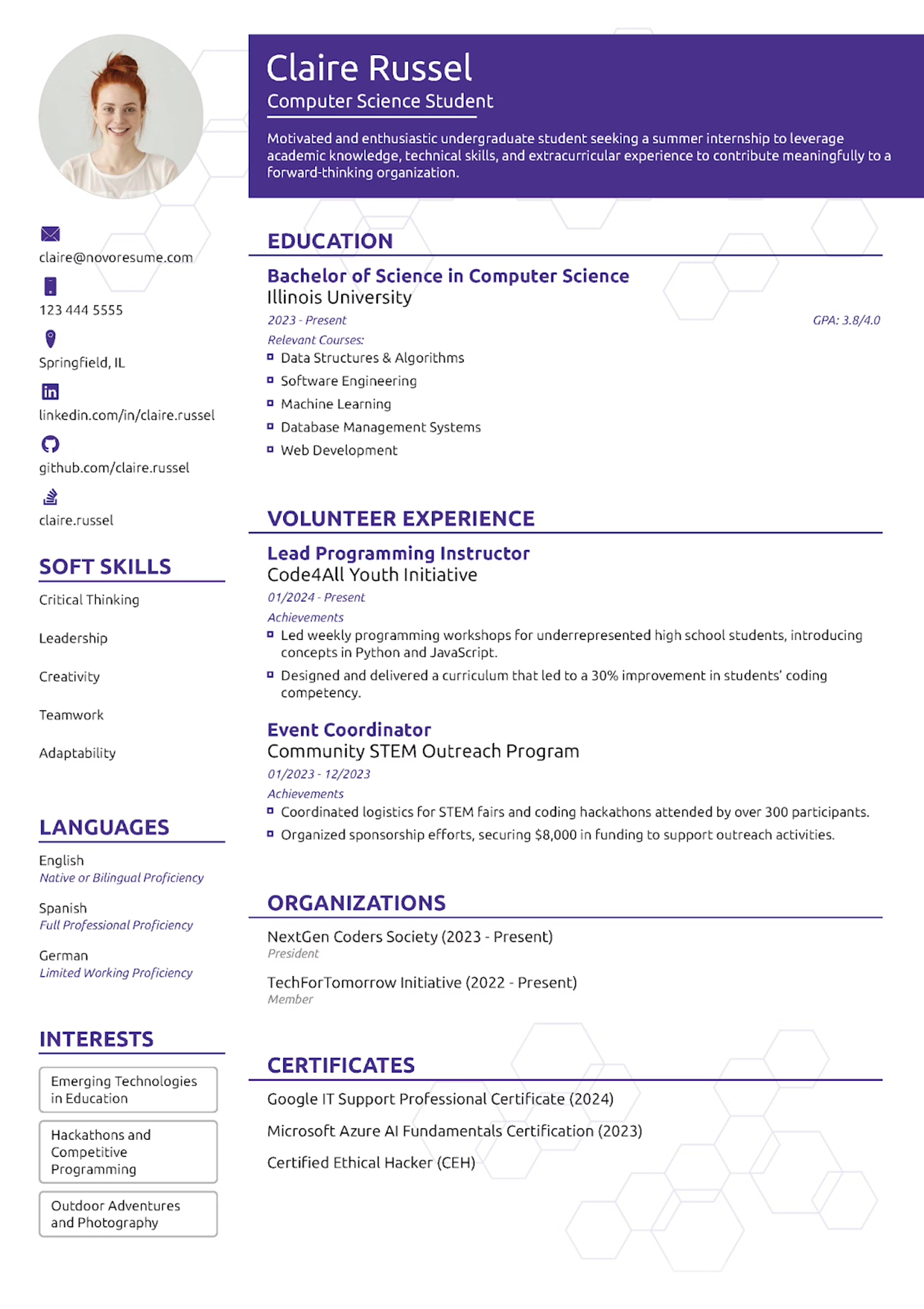 resume templates with photos drafts Student Resume Template with
