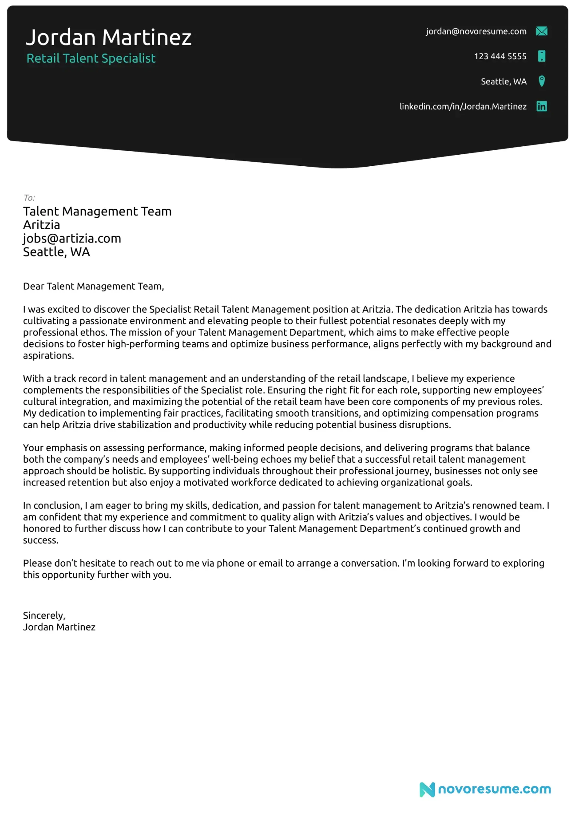 retail cover letter examples drafts Retail Cover Letter