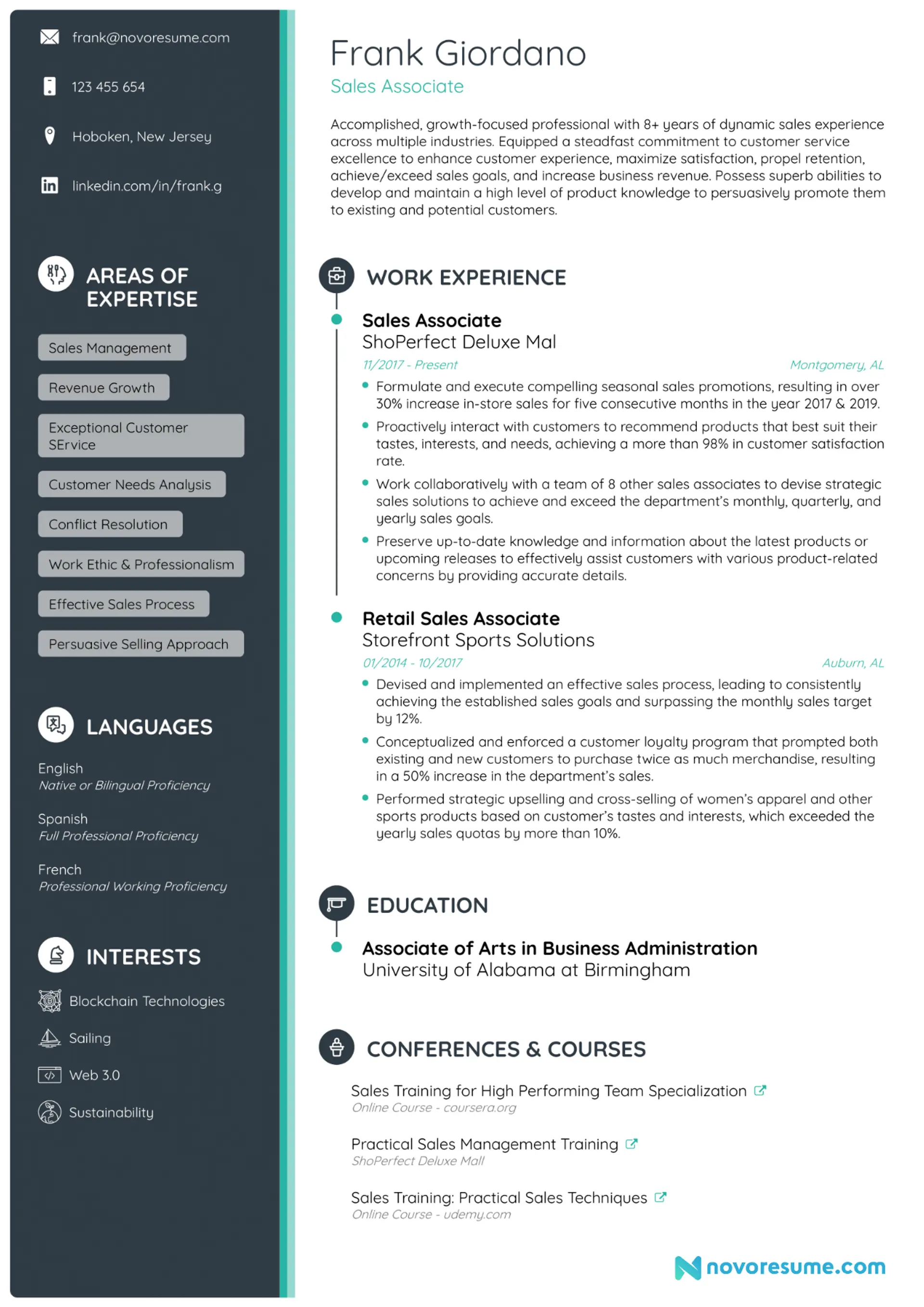 sales associate resume drafts sales associate resume