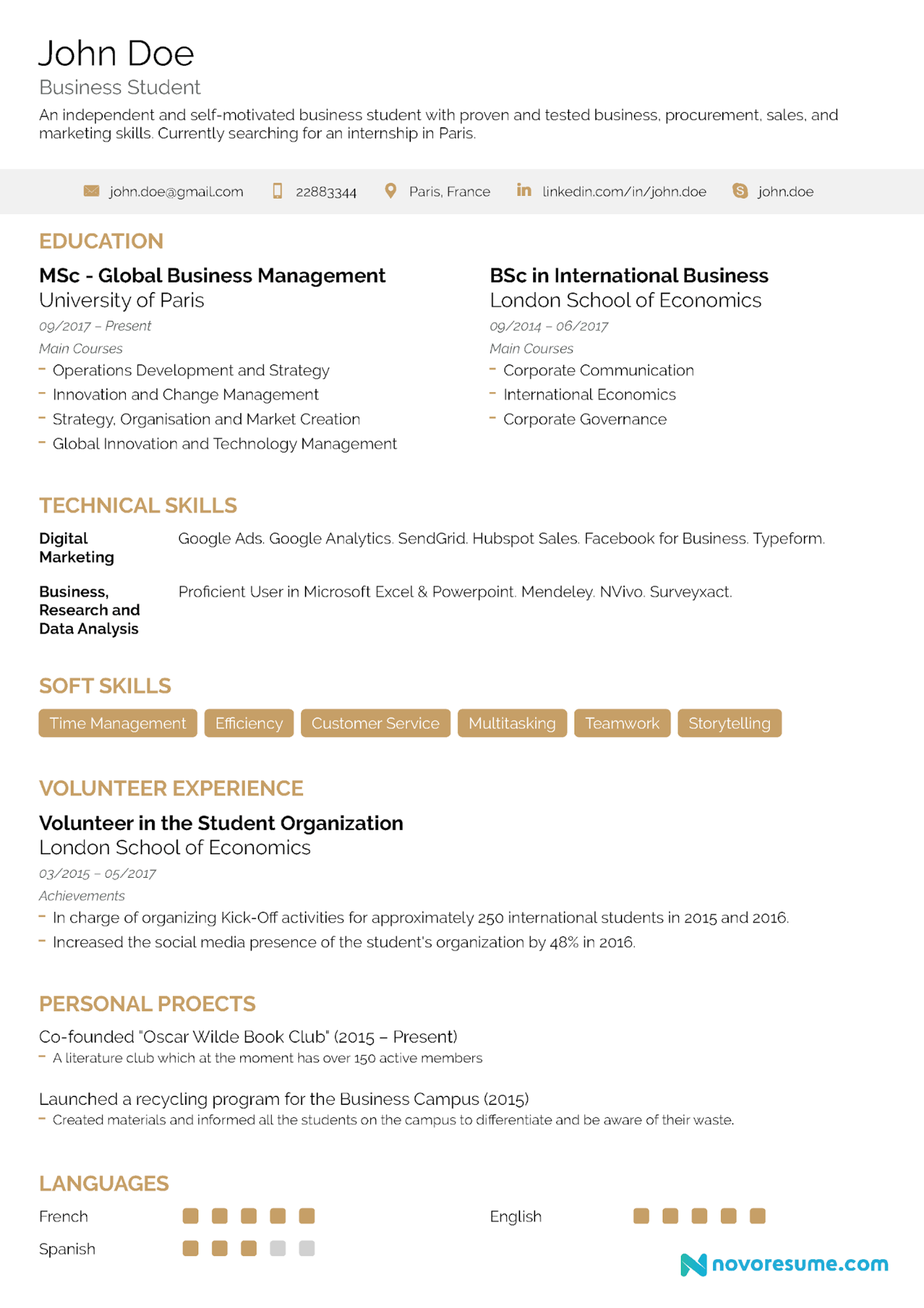 student resume drafts college resume