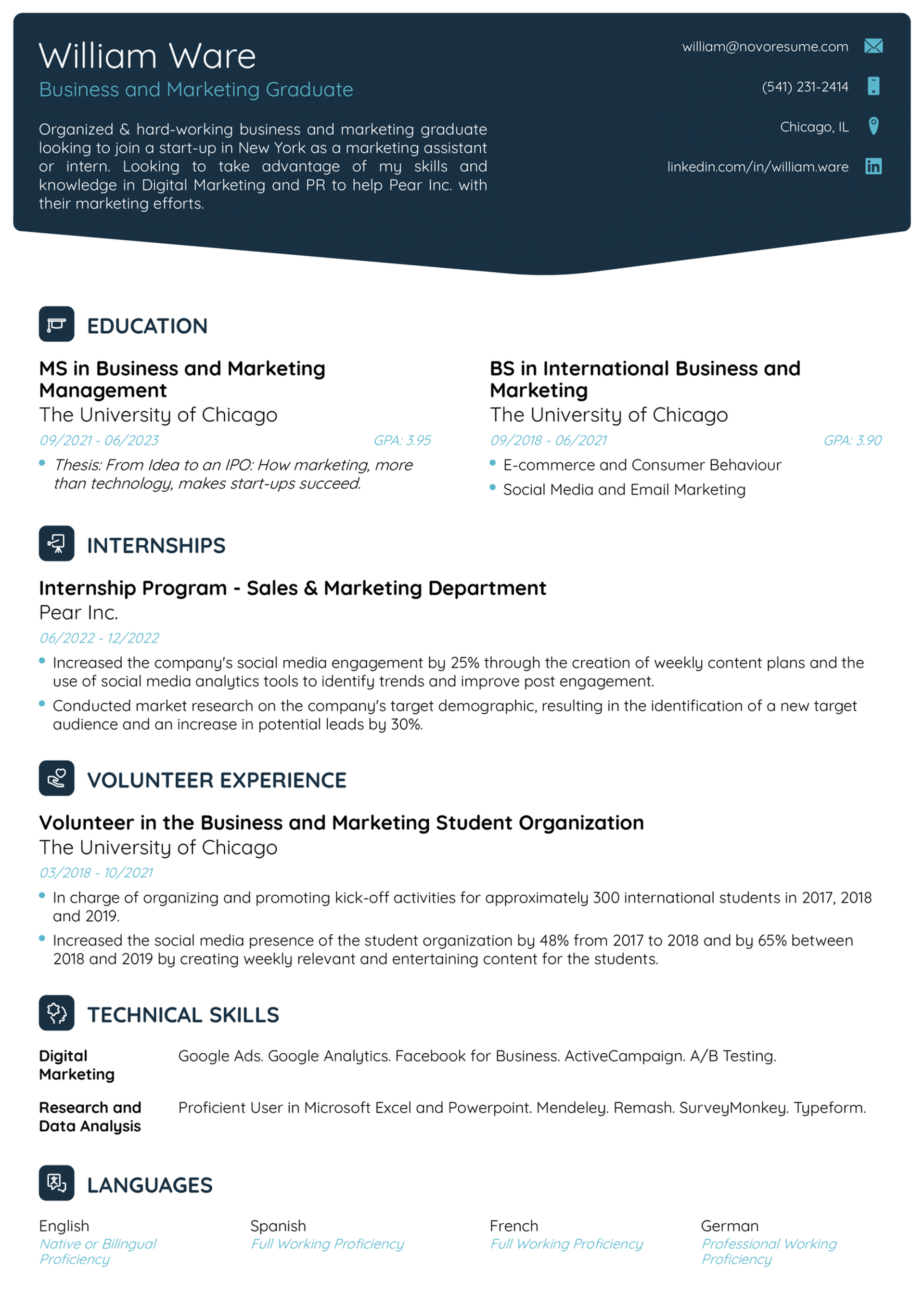 student resume templates drafts General Student Resume