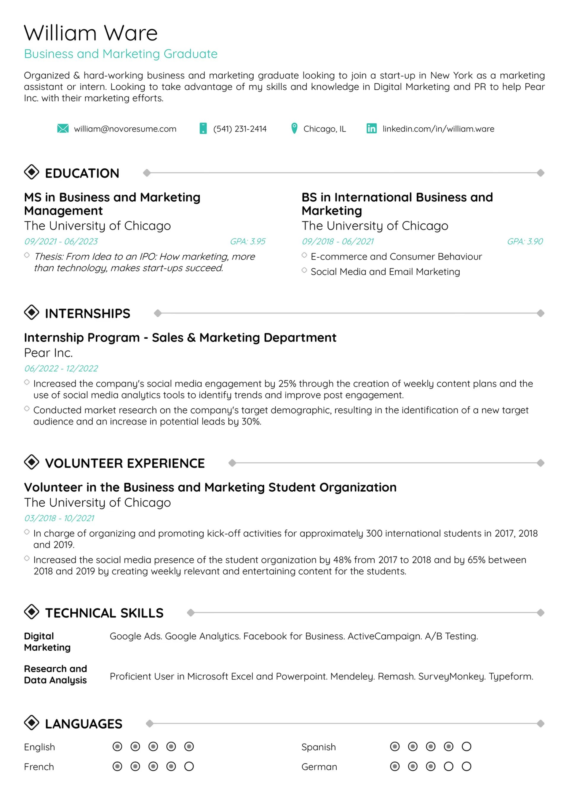 student resume templates drafts Minimalist Student Resume