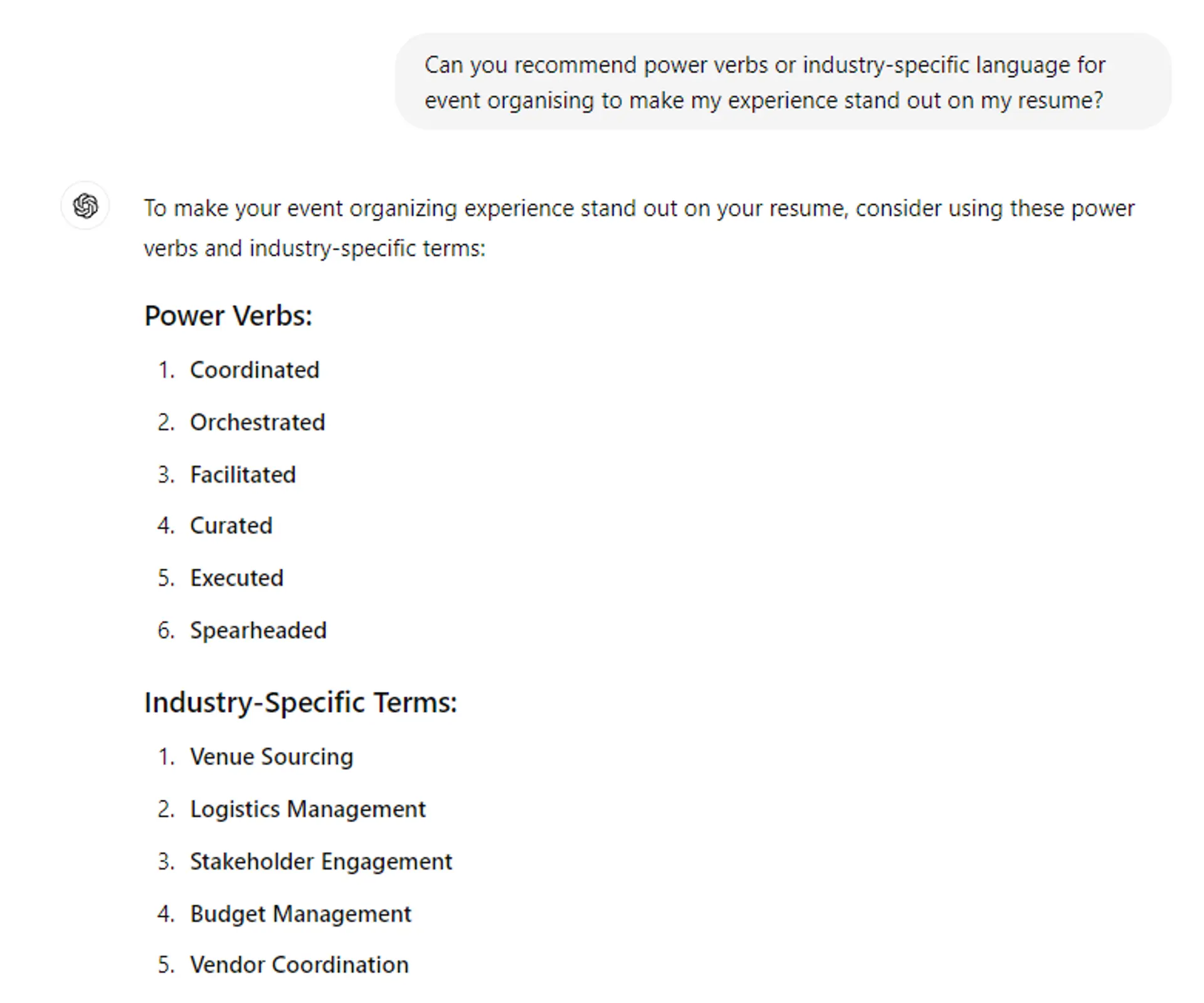 use chatgpt to review resume drafts ChatGPT Language Enhancement