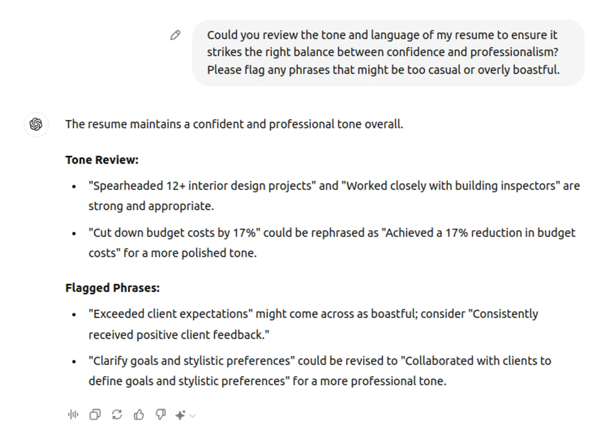 use chatgpt to review resume drafts chatgpt prompts in action for resume