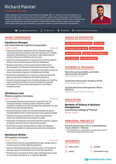 warehouse worker resume