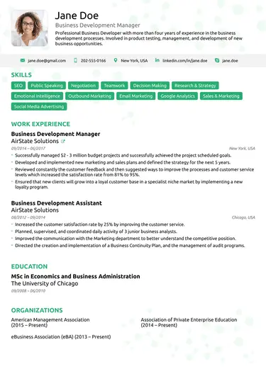 executive cv