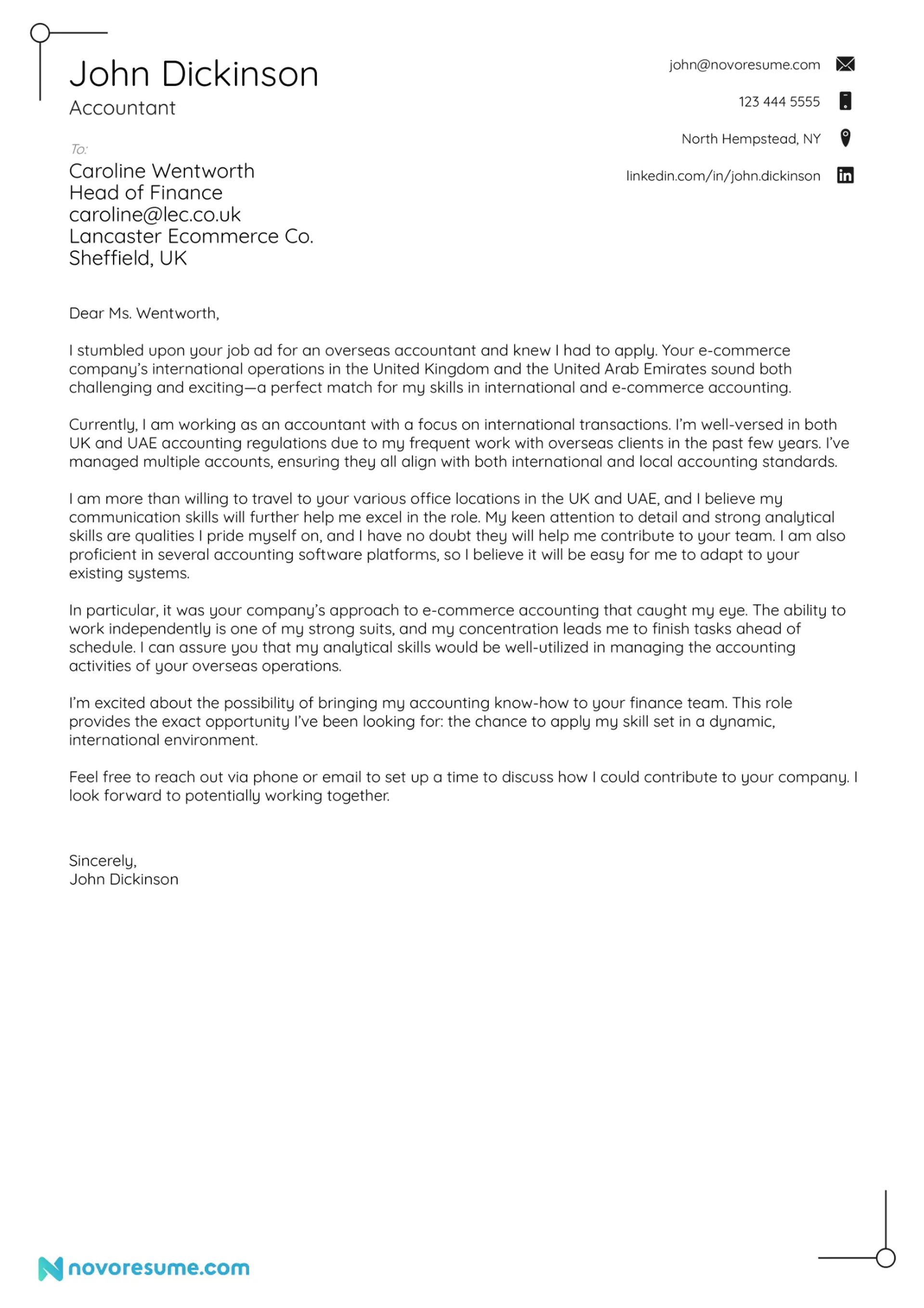 what to include in a cover letter drafts Accounting Cover