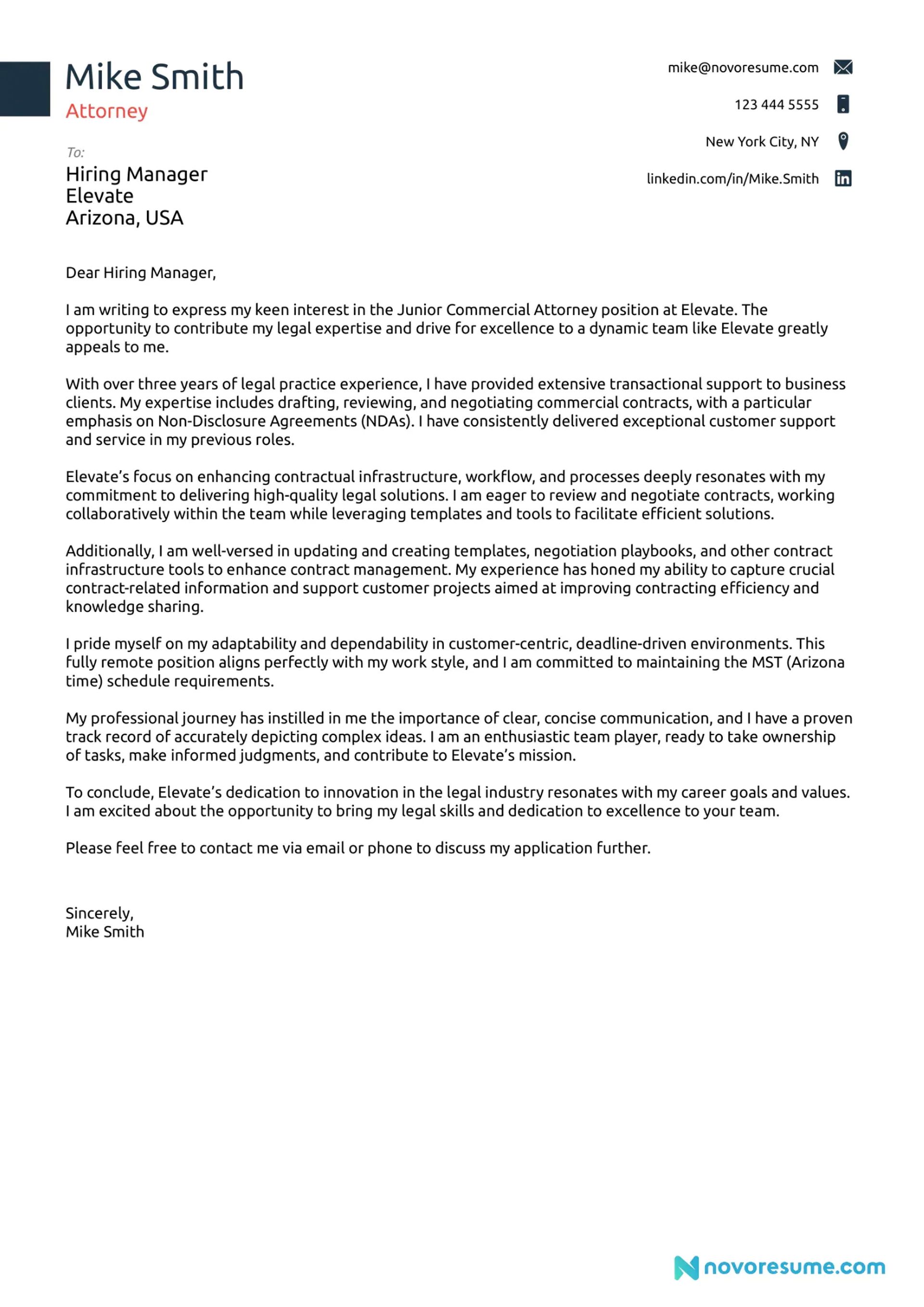 what to include in a cover letter drafts Attorney Cover