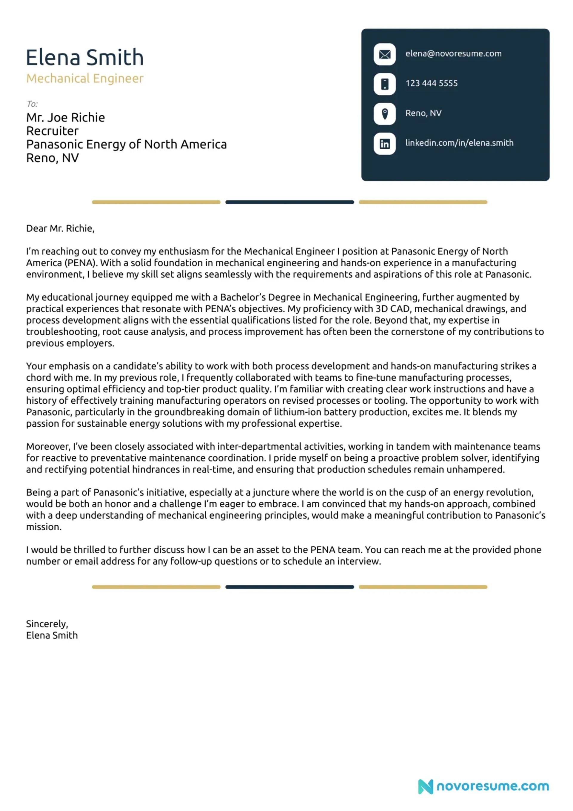 what to include in a cover letter drafts Mechanical Engineering Cover