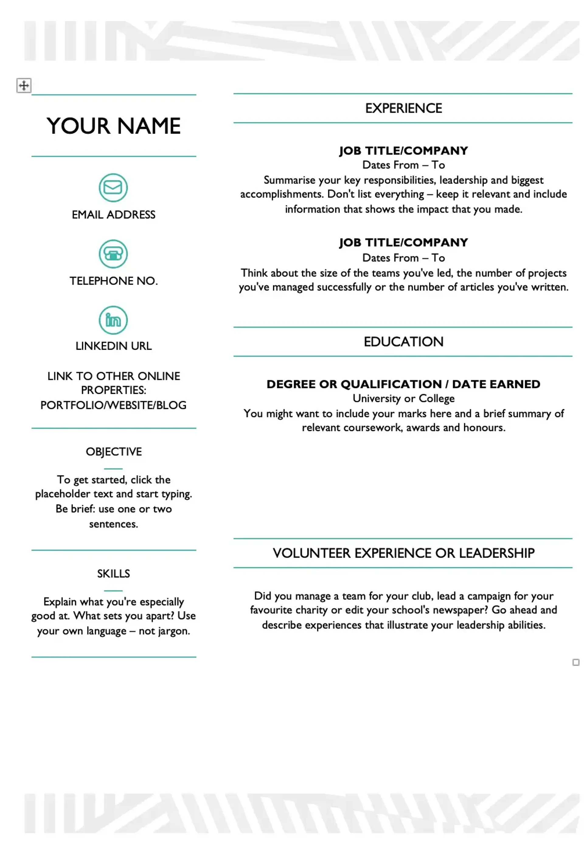 word resume templates drafts creative word resume