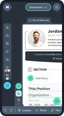 Novorésumé resume editor open on a mobile phone