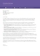 Spark Cover Letter Template