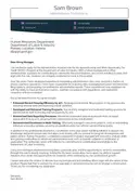 Change Cover Letter Template