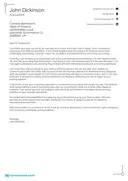 Accountant Cover Letter Template