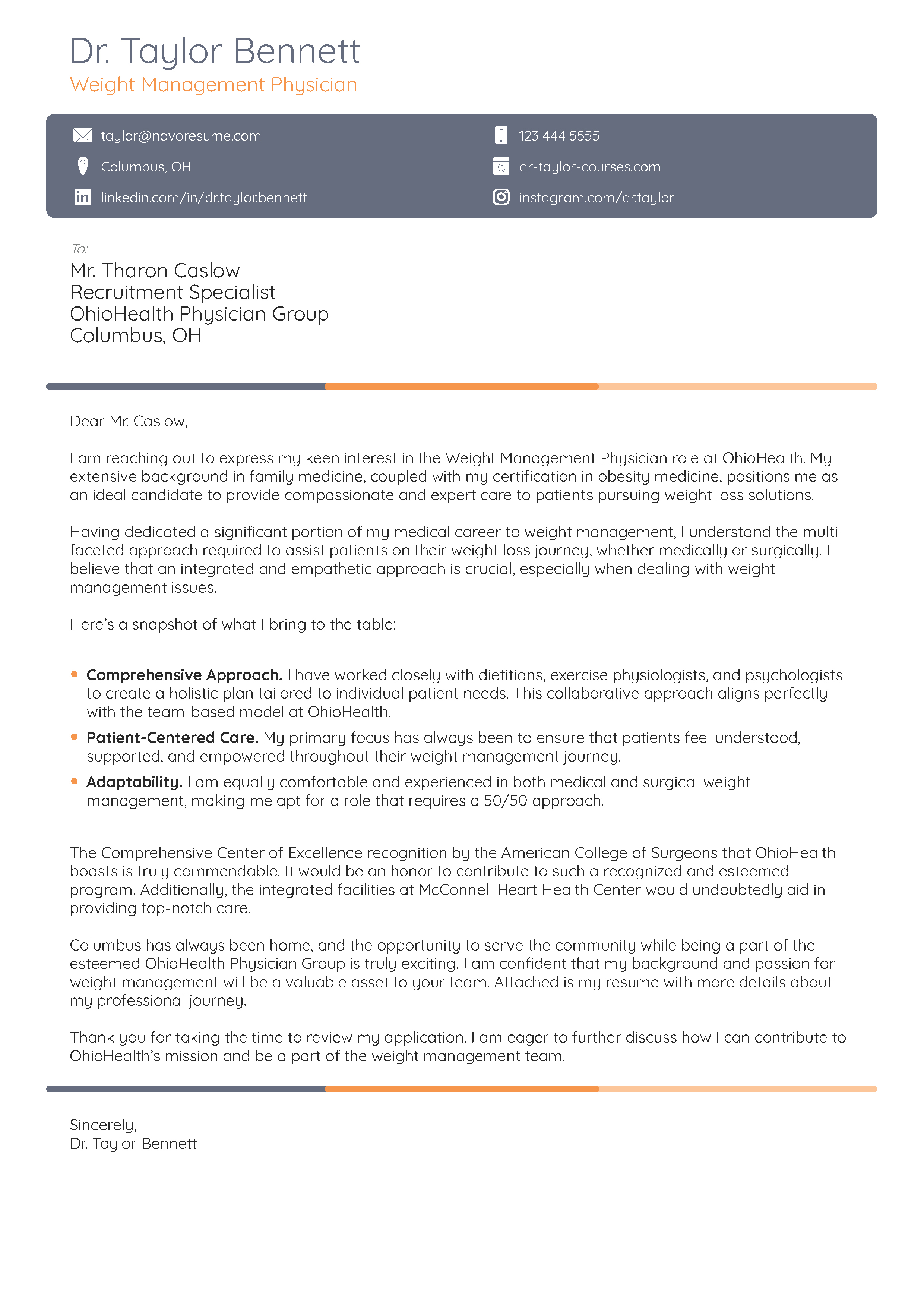 Skill-Based Cover Letter Template