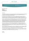 Traditional Cover Letter Template