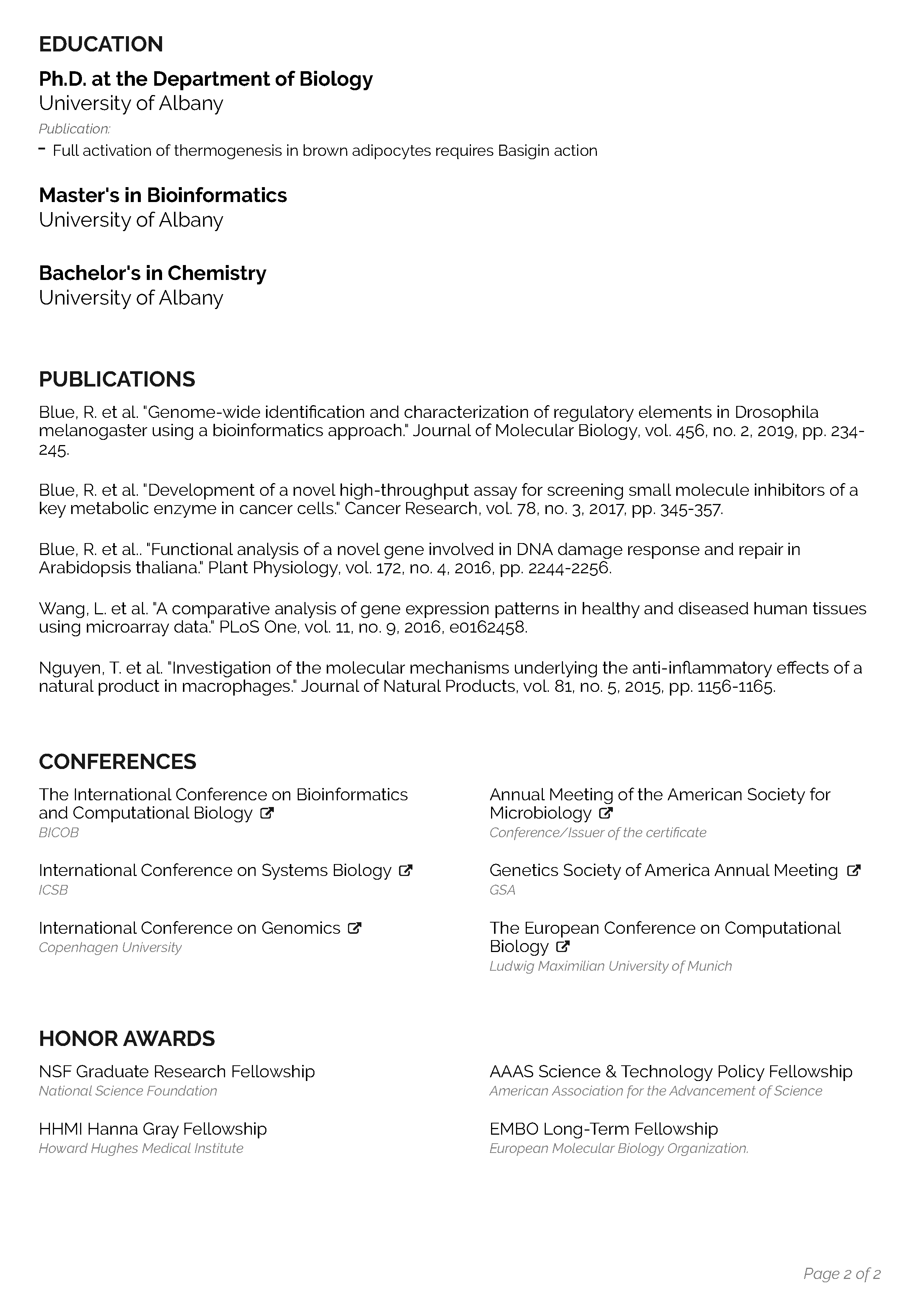 Legacy CV Template 2