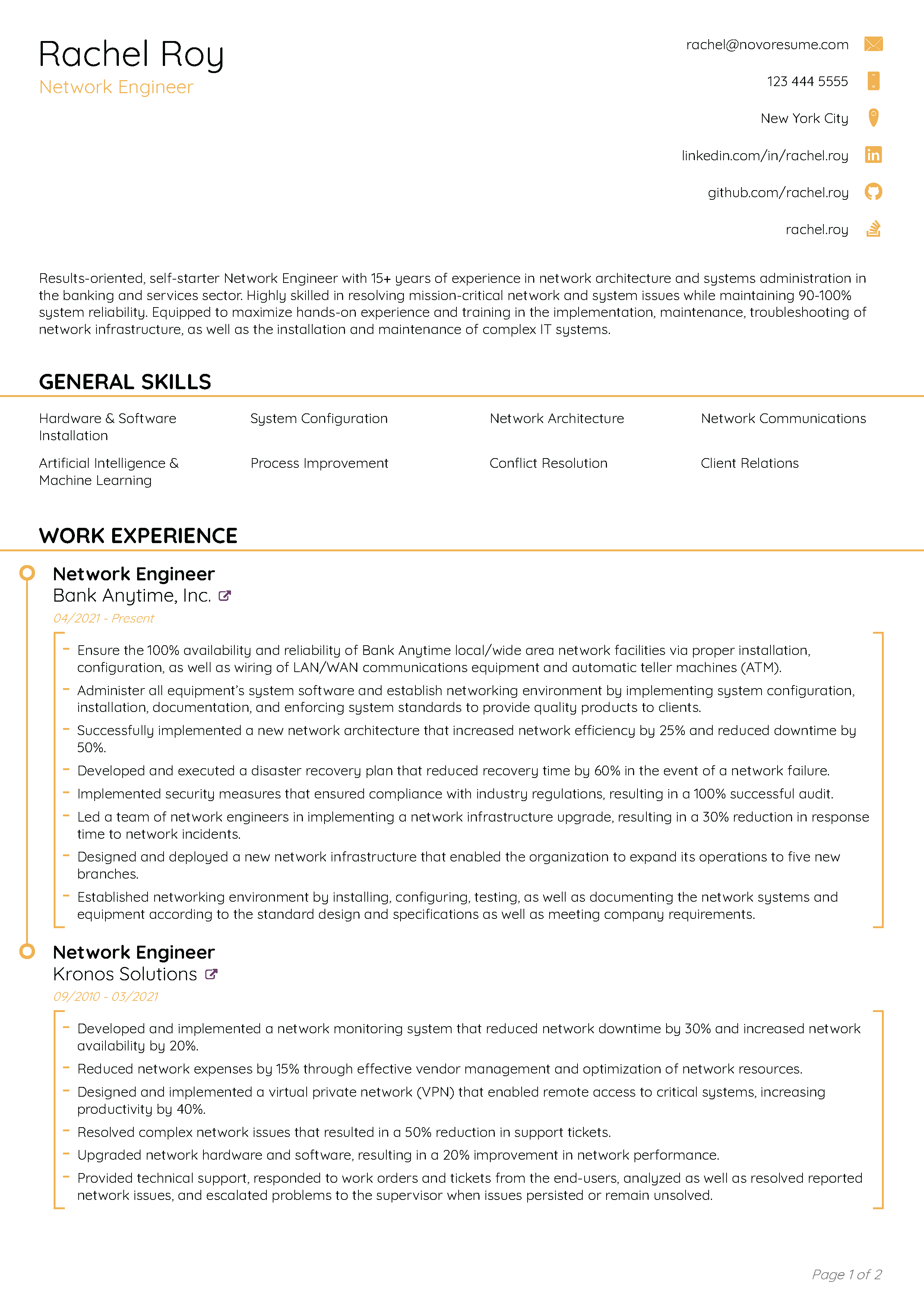 Edge CV Template 1