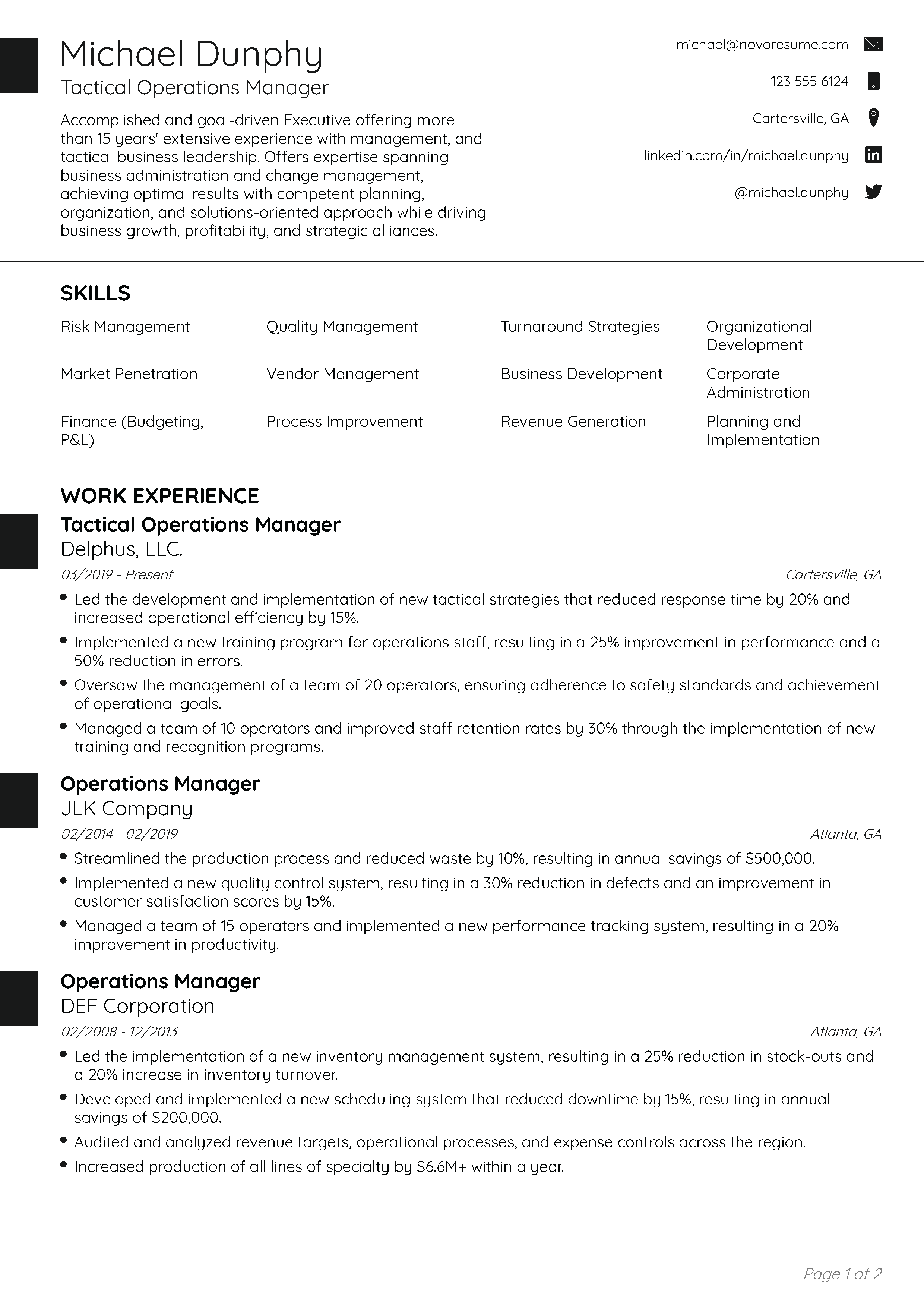 Aspire CV Template 1