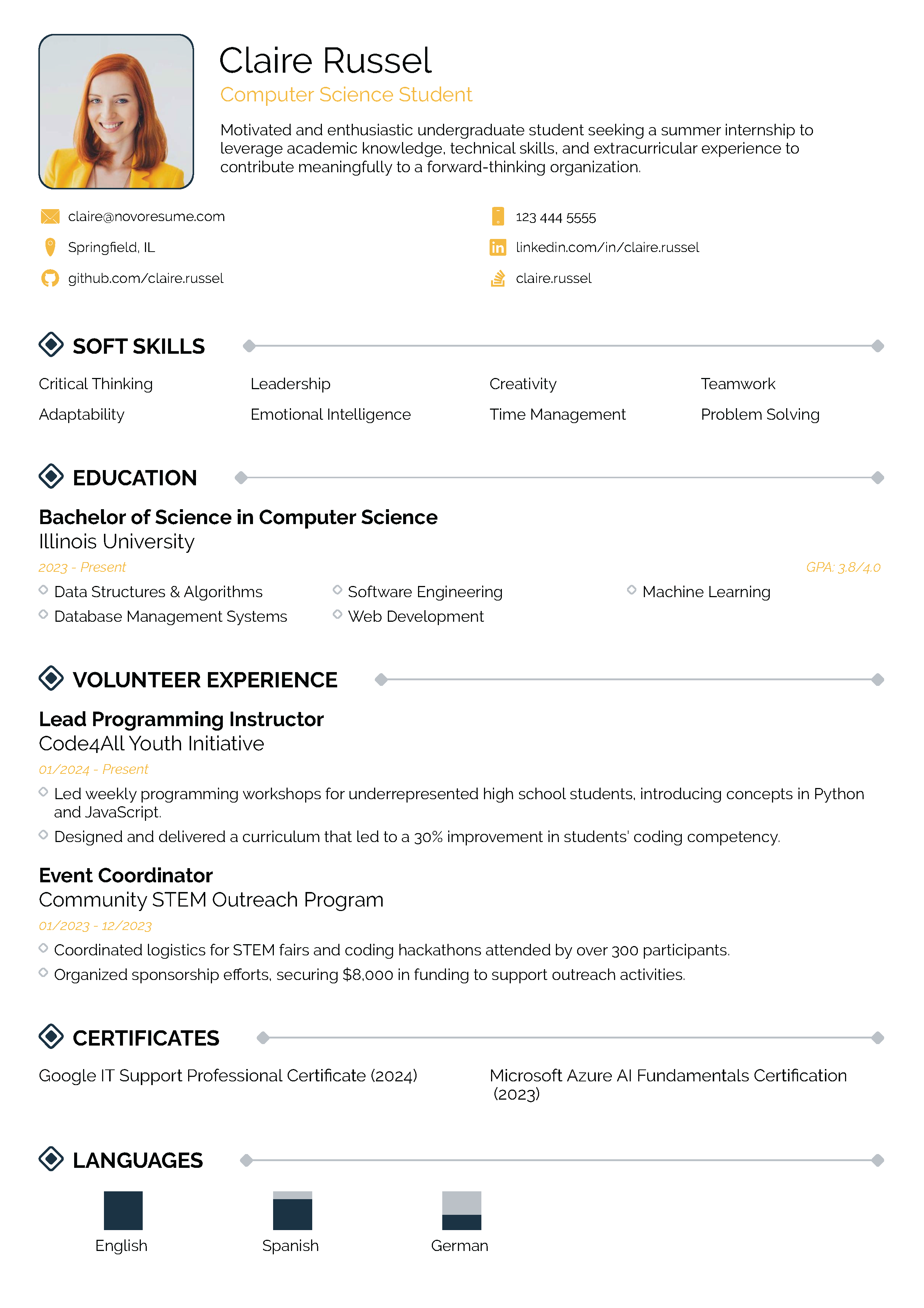 Pathway CV Template
