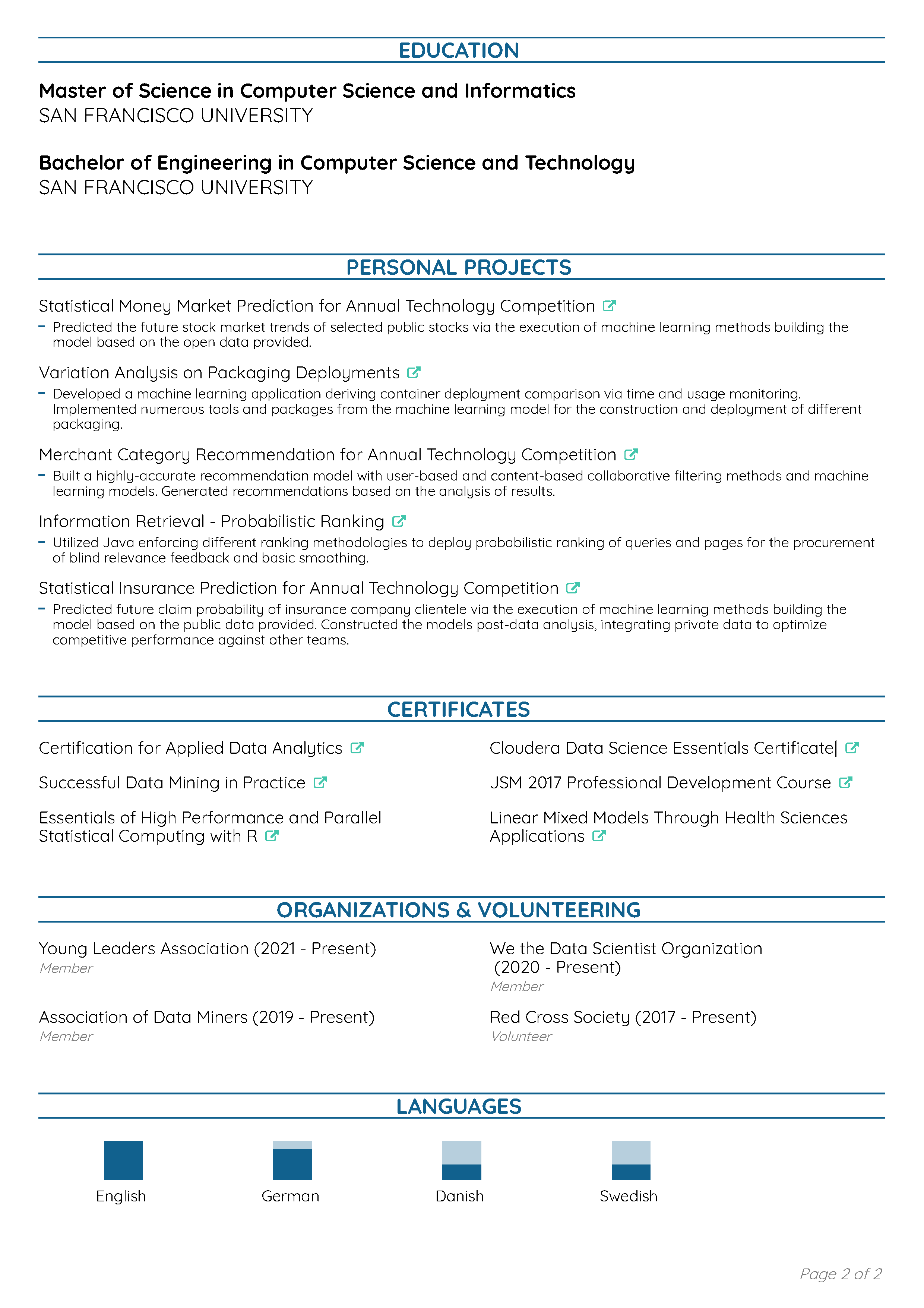 Heritage CV Template 2