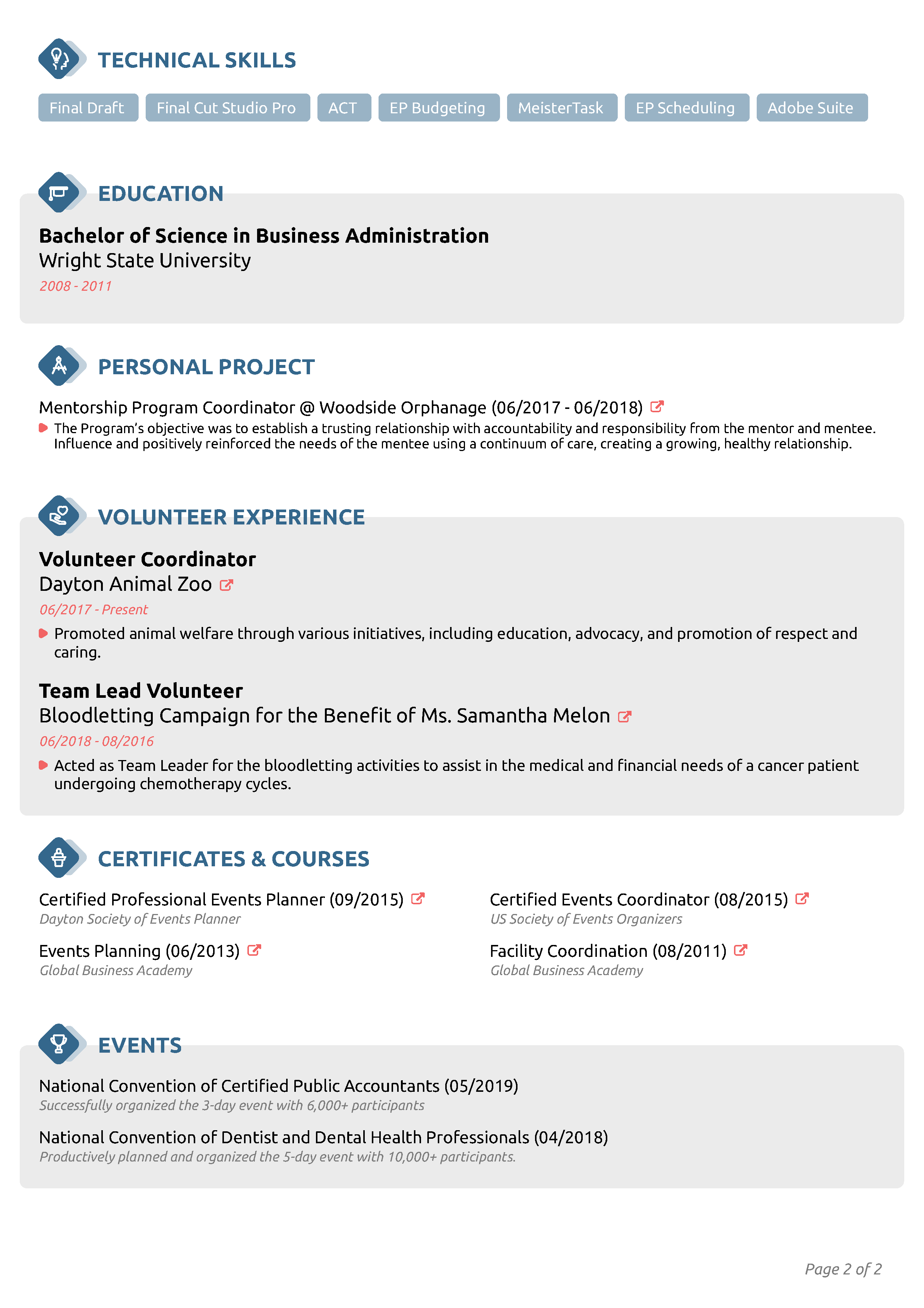 Combined CV Template 2