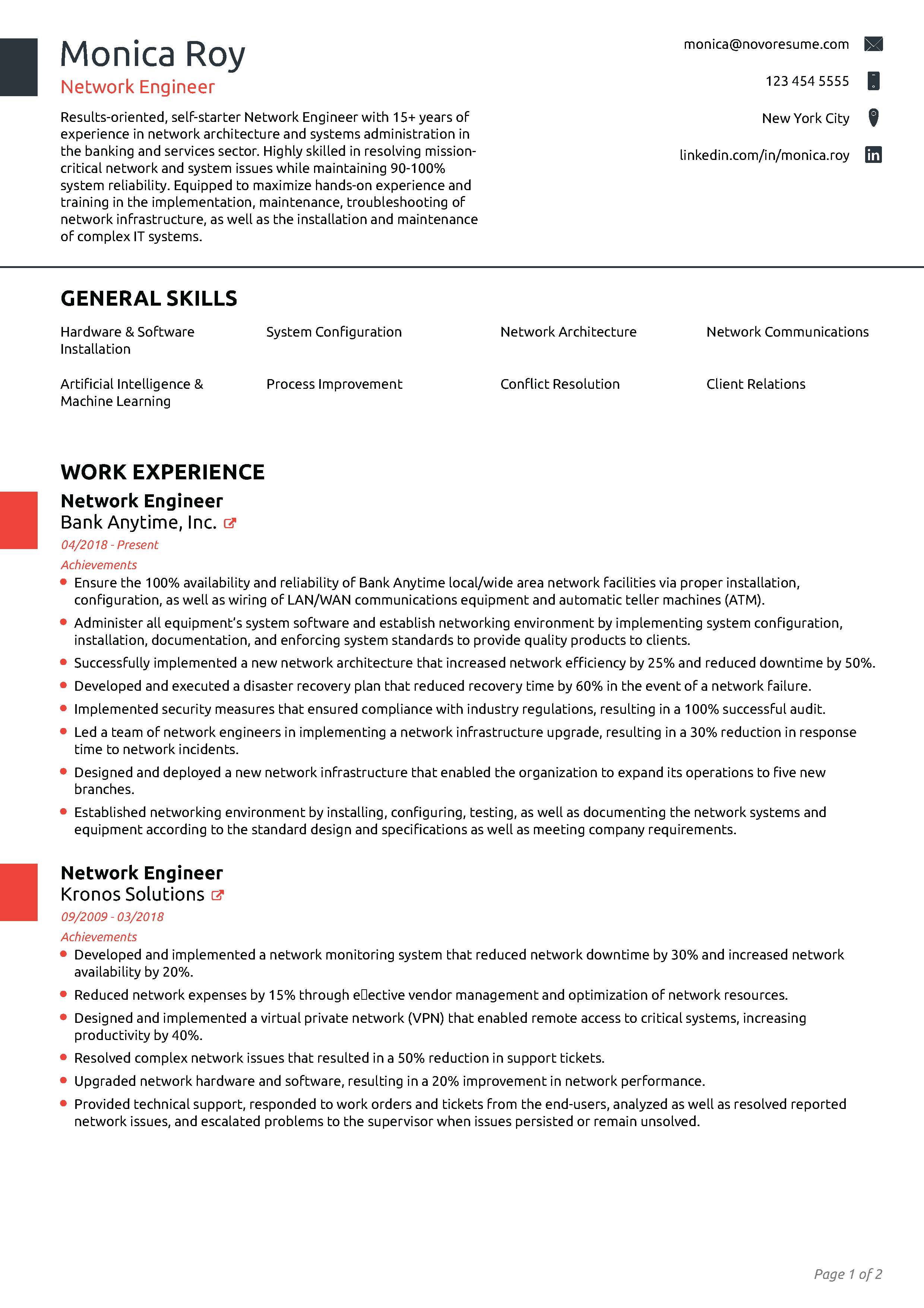 Professional CV Template 1