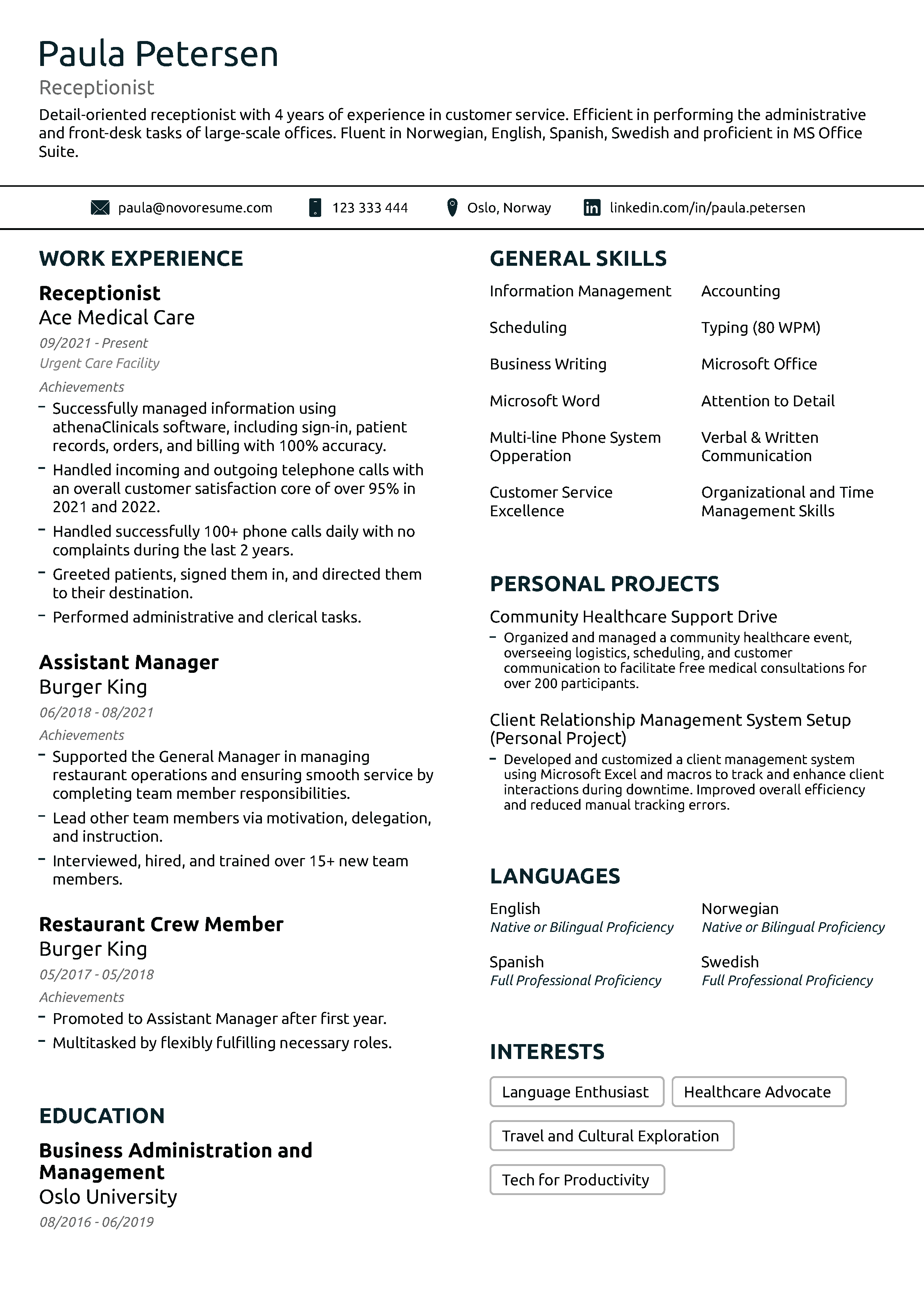 Basic Resume Template