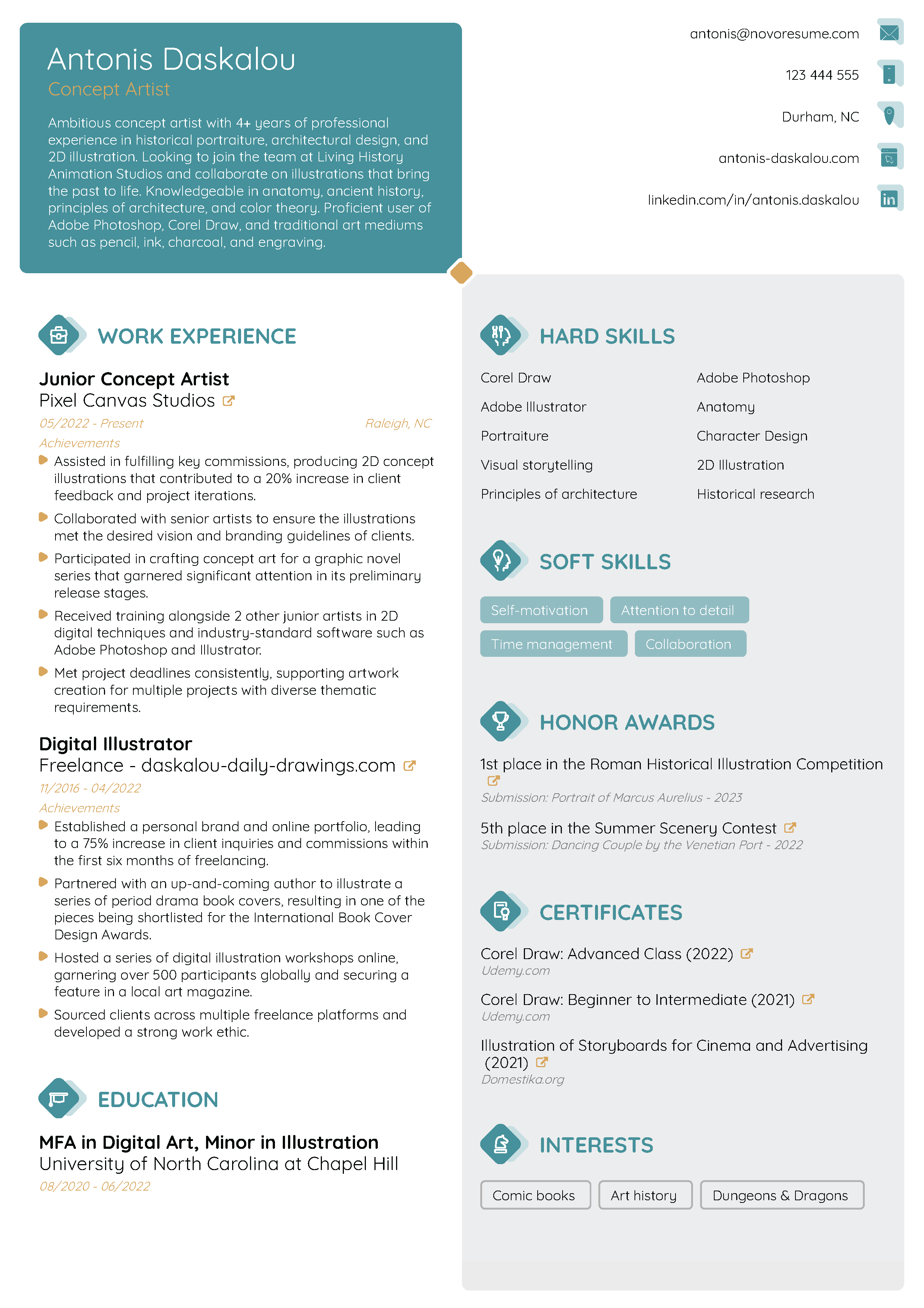 Balance Resume Template