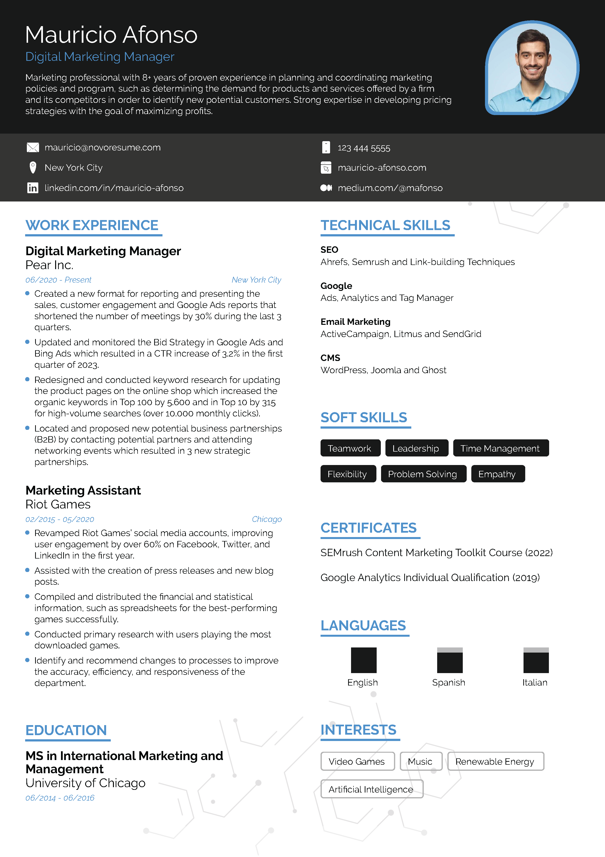 Spark Resume Template